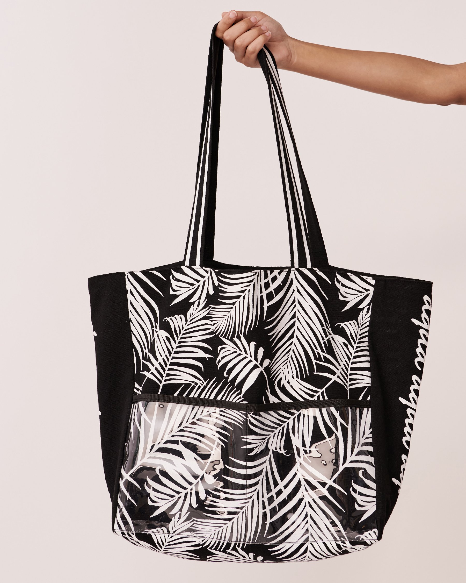 LA VIE EN ROSE AQUA Grand sac à imprimé Feuillage 80500064 - Voir3