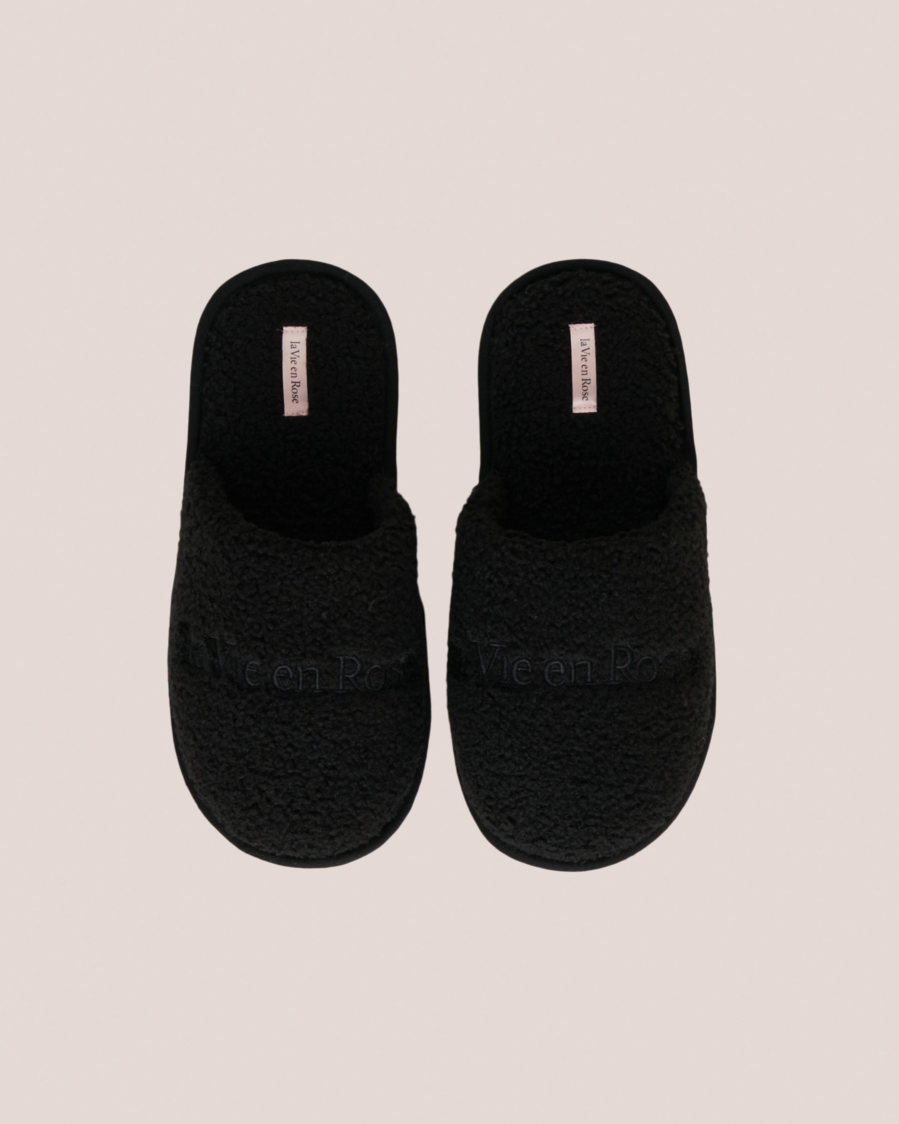 LA VIE EN ROSE Memory Foam Clog Slippers Black 40700250 - View3