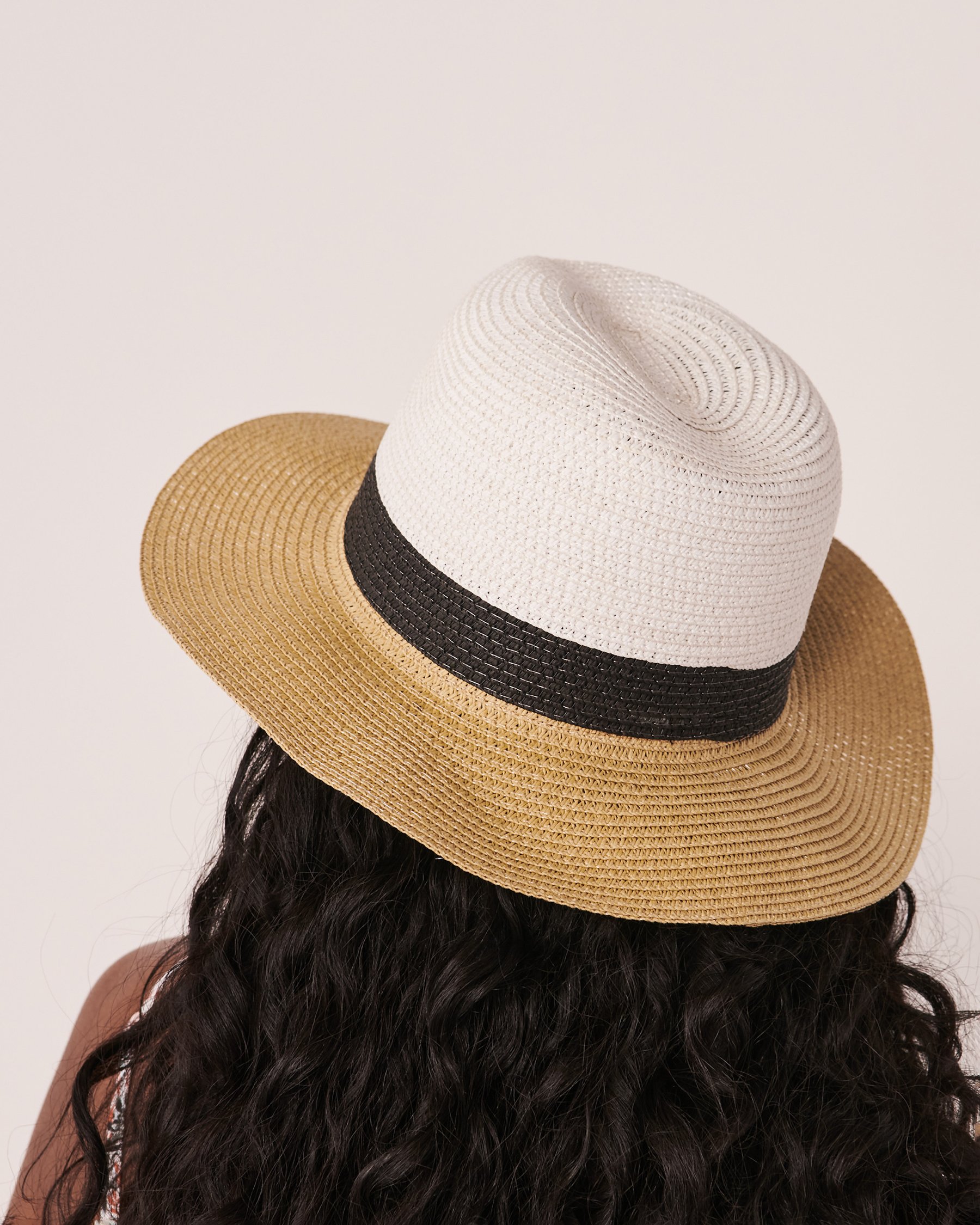 LA VIE EN ROSE AQUA Chapeau Panama Naturel 80500068 - Voir2