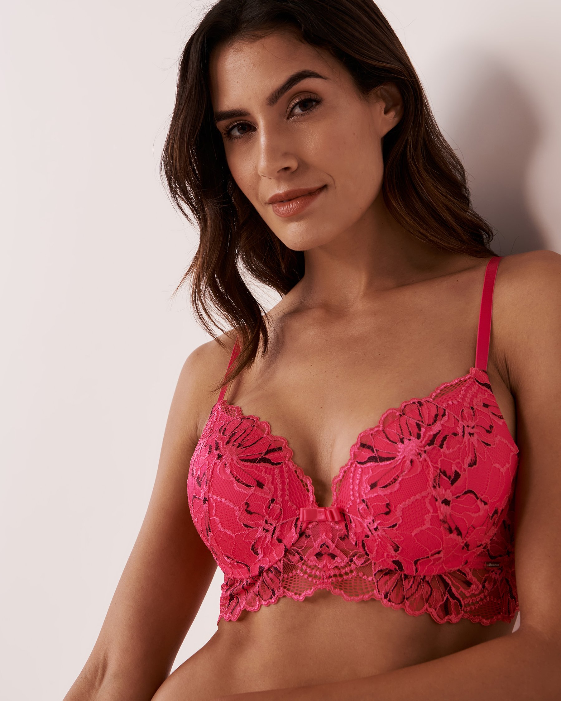 LA VIE EN ROSE Soutien-gorge push-up demi-buste Fuchsia éclatant 10300087 - View3
