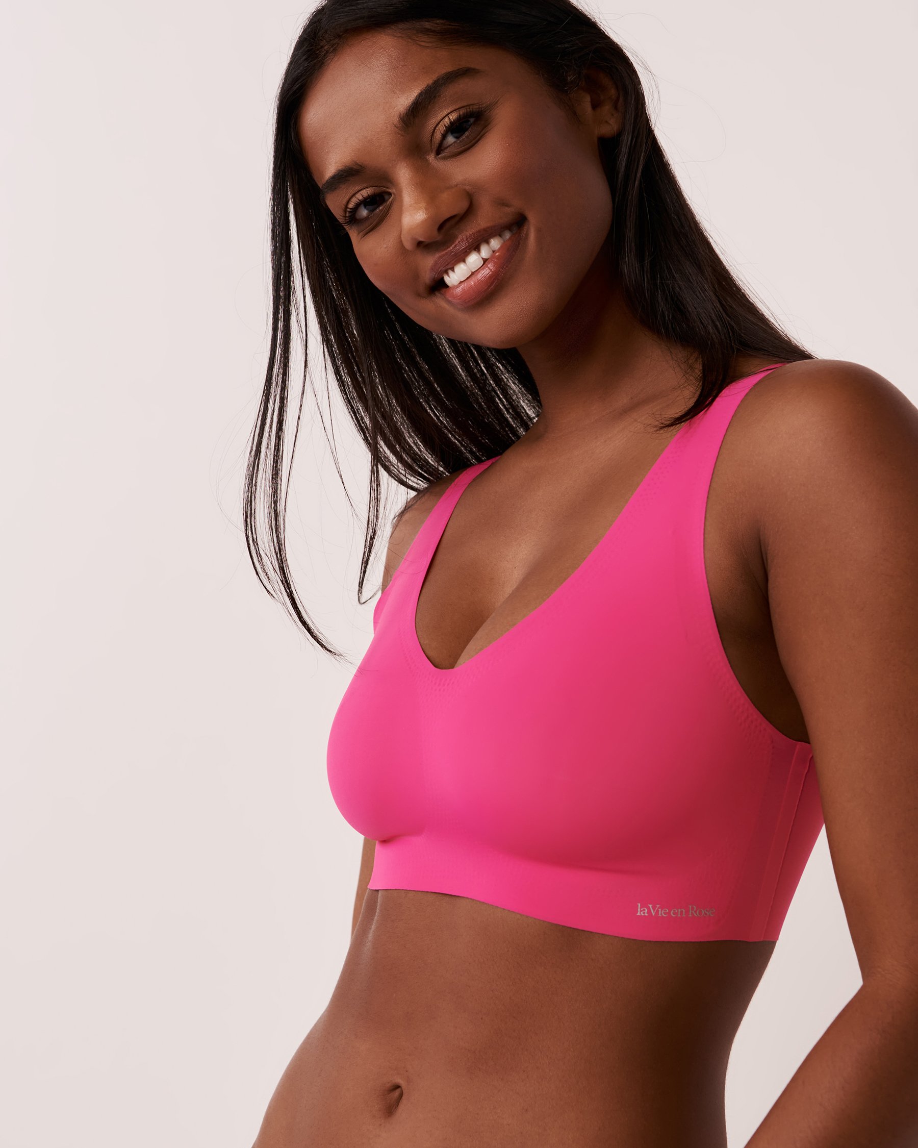LA VIE EN ROSE Cami lounge push-up Fuchsia éclatant 10300090 - Voir1