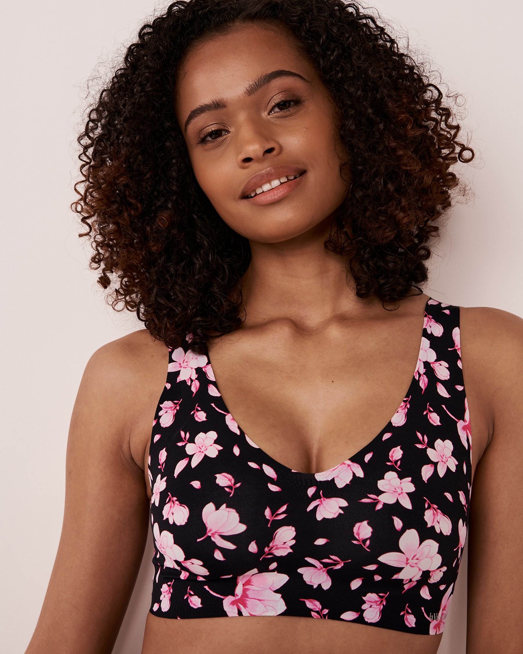 LA VIE EN ROSE Push-up Lounge Tank Bra Romantic magnolias 10300090 - View1