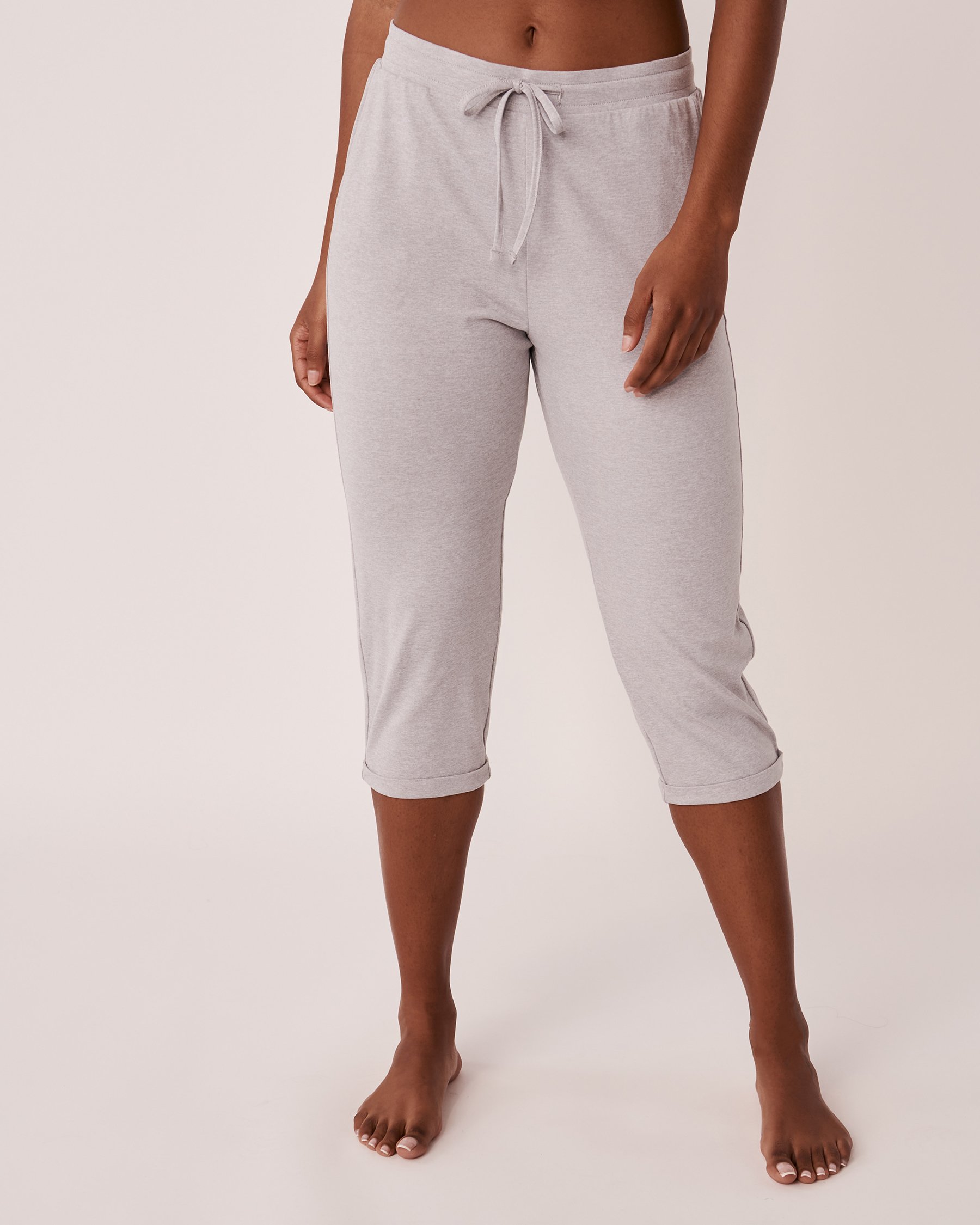 LA VIE EN ROSE Super Soft Fitted Capri Comfy grey 40200375 - View1