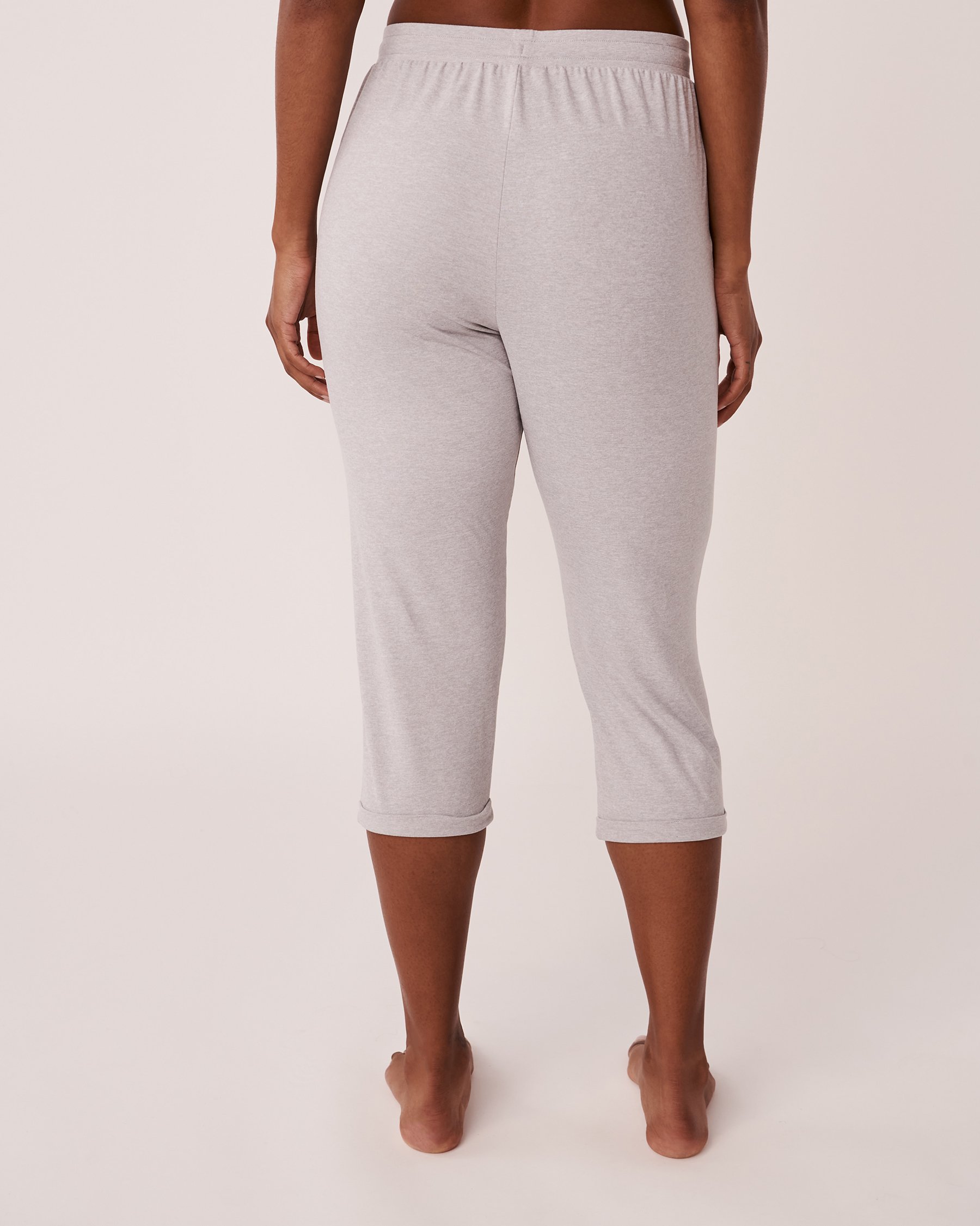LA VIE EN ROSE Super Soft Fitted Capri Comfy grey 40200375 - View2