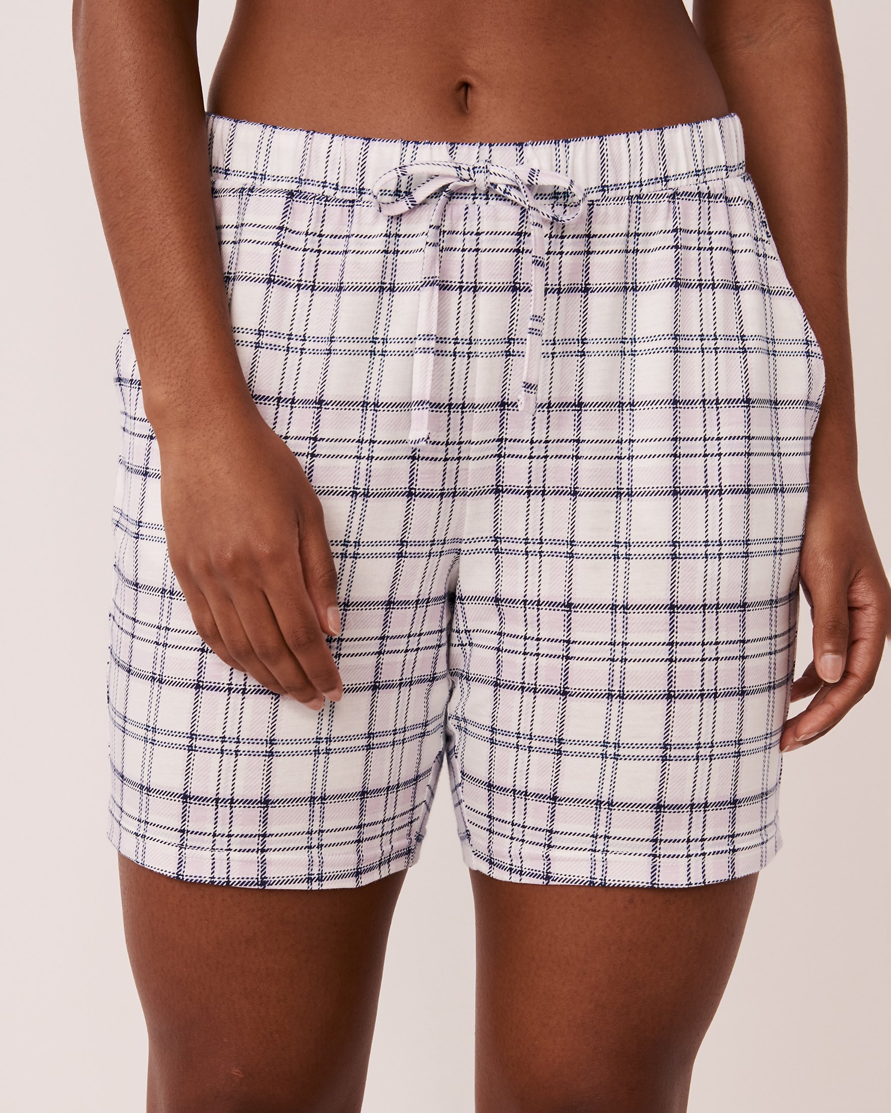 LA VIE EN ROSE Cotton Bermuda Plaid 40200388 - View1