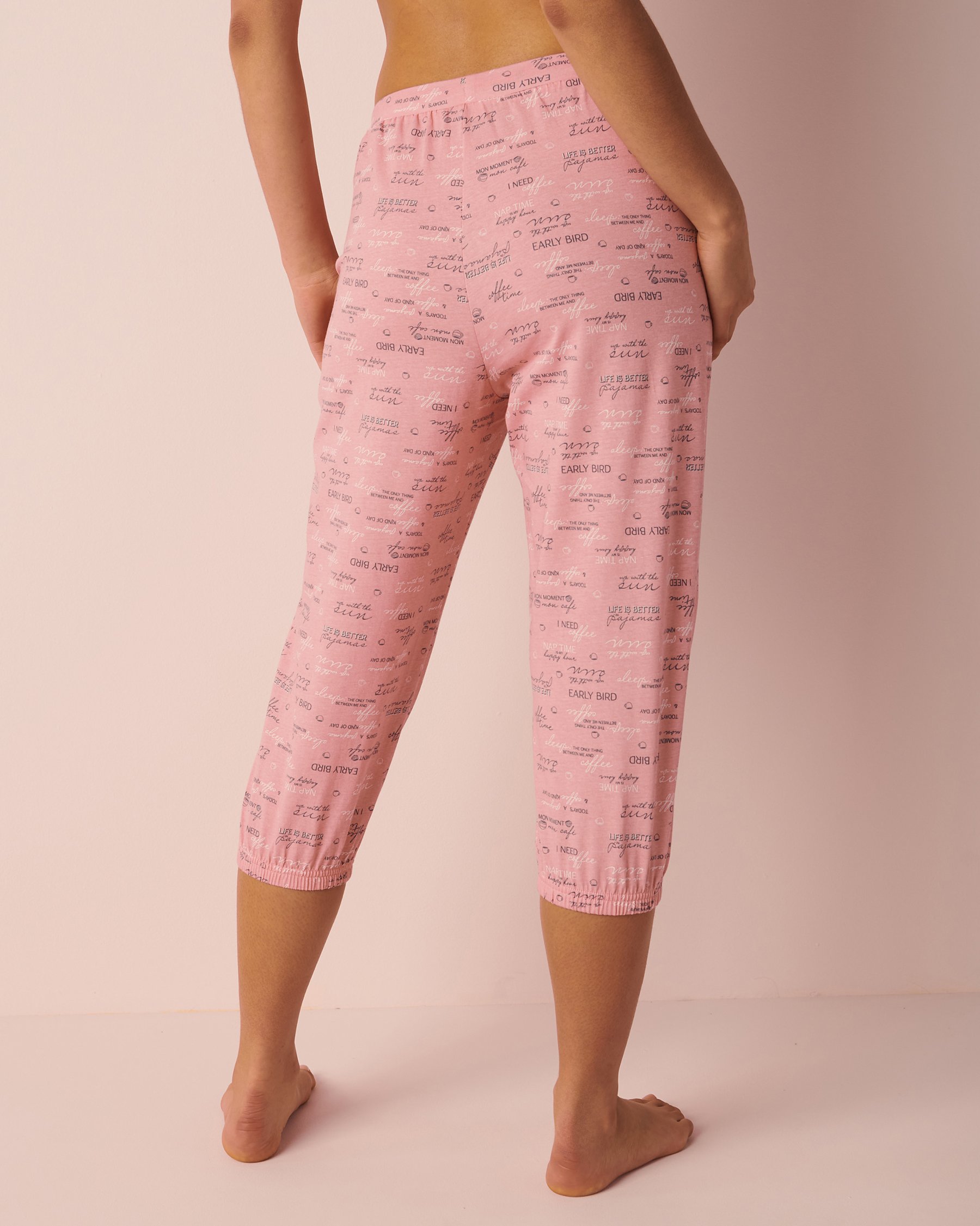 LA VIE EN ROSE Capri en coton Texte 40200393 - View2