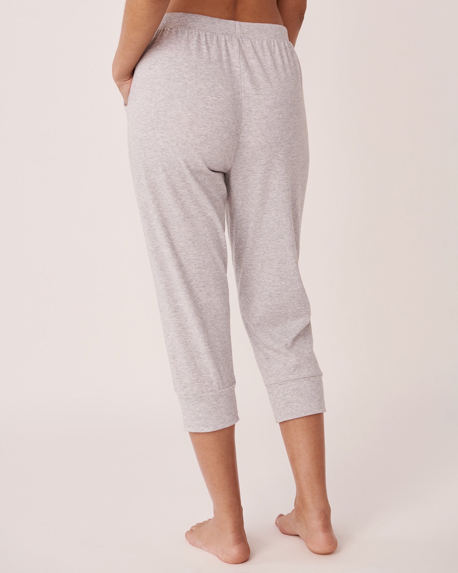 LA VIE EN ROSE Capri ajusté en coton Gris confo 40200392 - View2