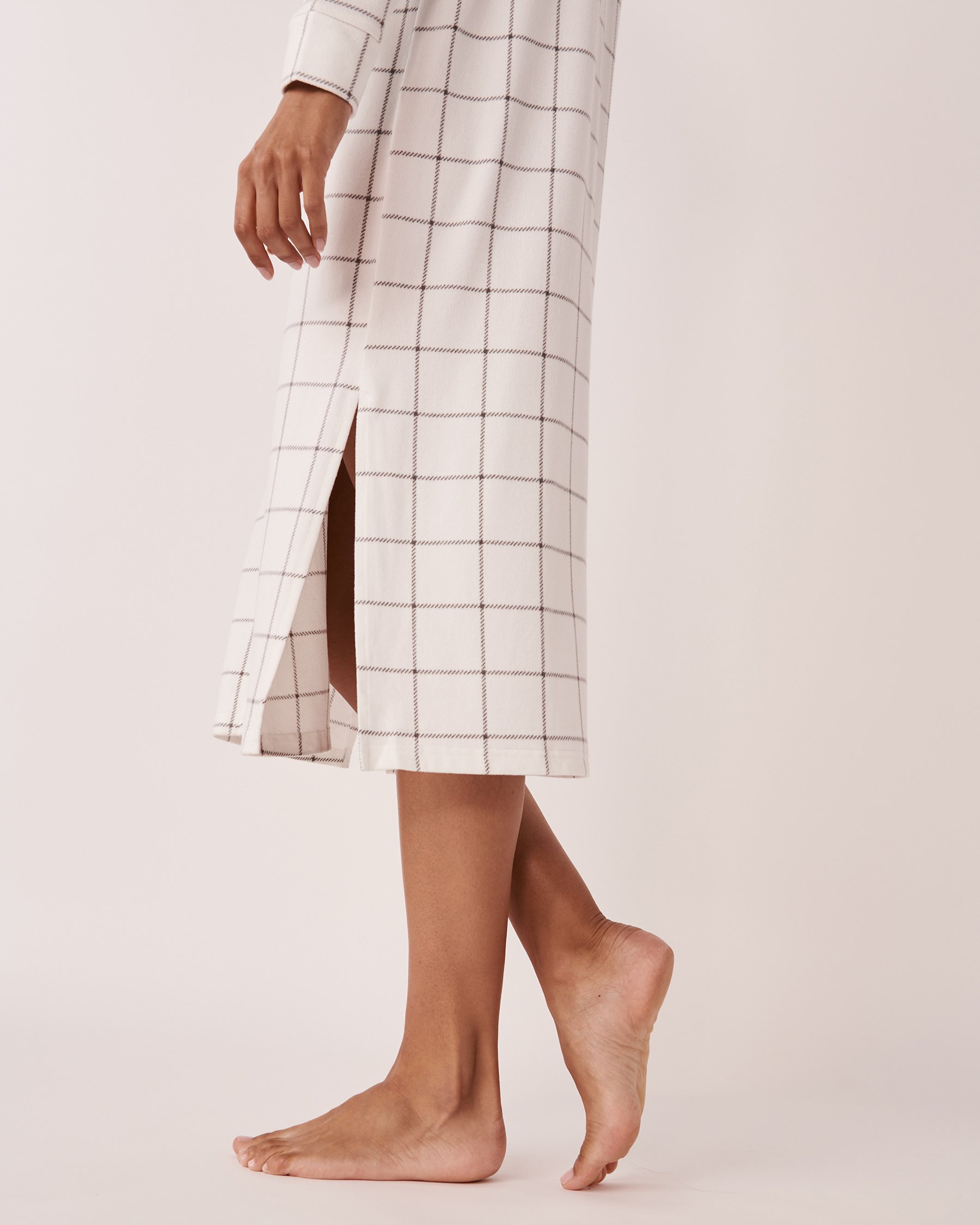 LA VIE EN ROSE Recycled Fibers Button-down Sleepshirt Tile 40500242 - View5