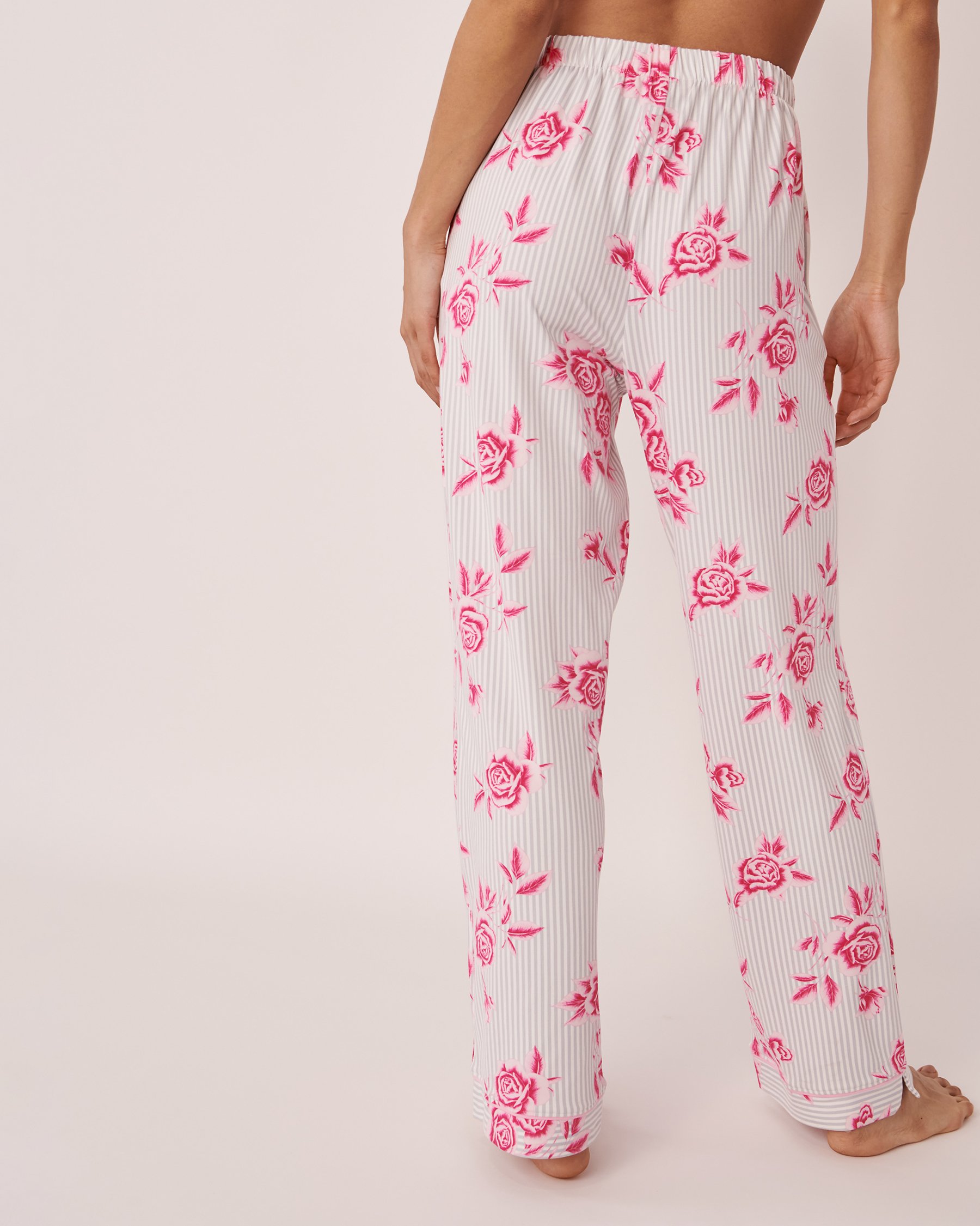 LA VIE EN ROSE Super Soft Wide Leg Pants Roses 40200371 - View2
