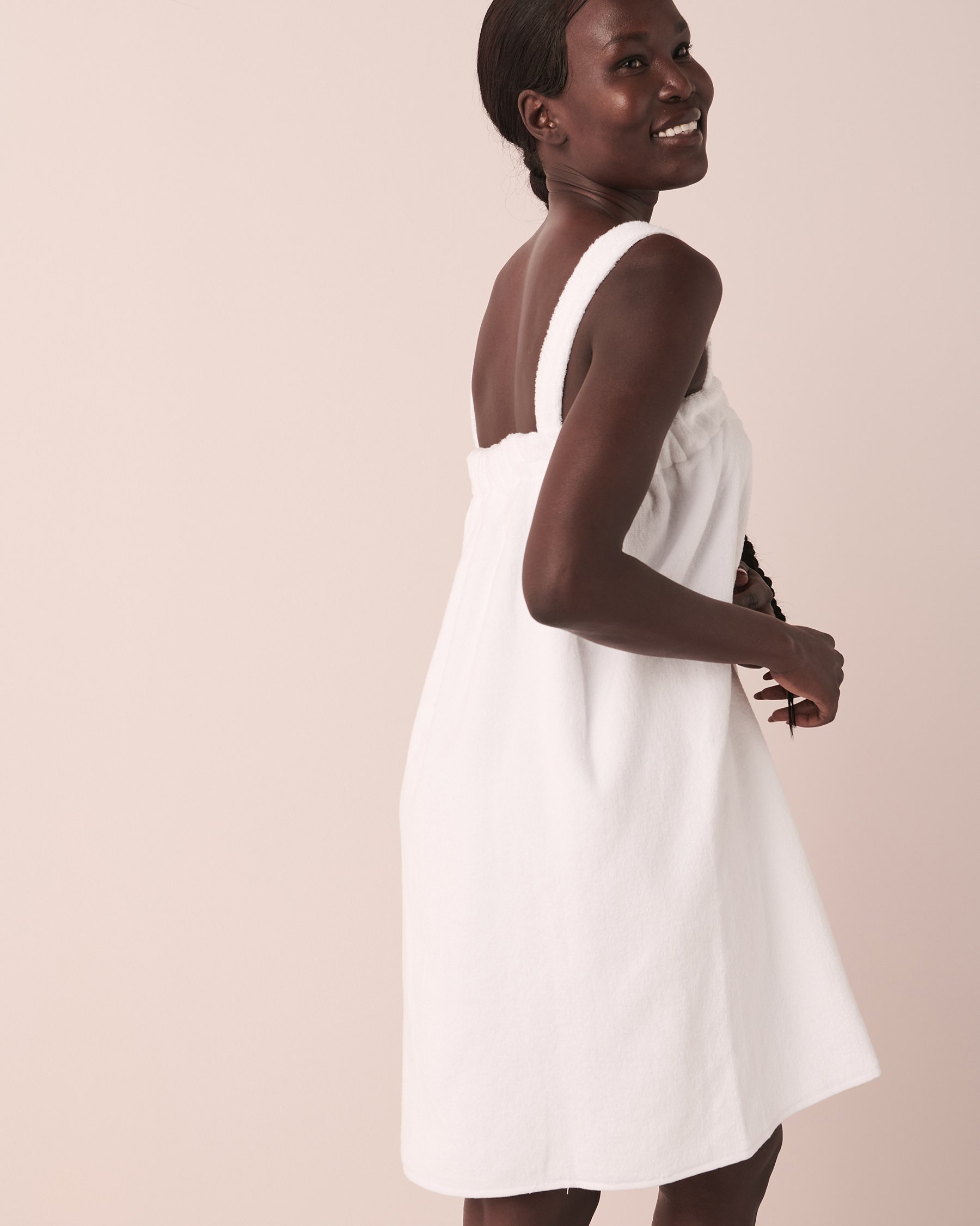 LA VIE EN ROSE Terry Spa Wrap White 40600120 - View2