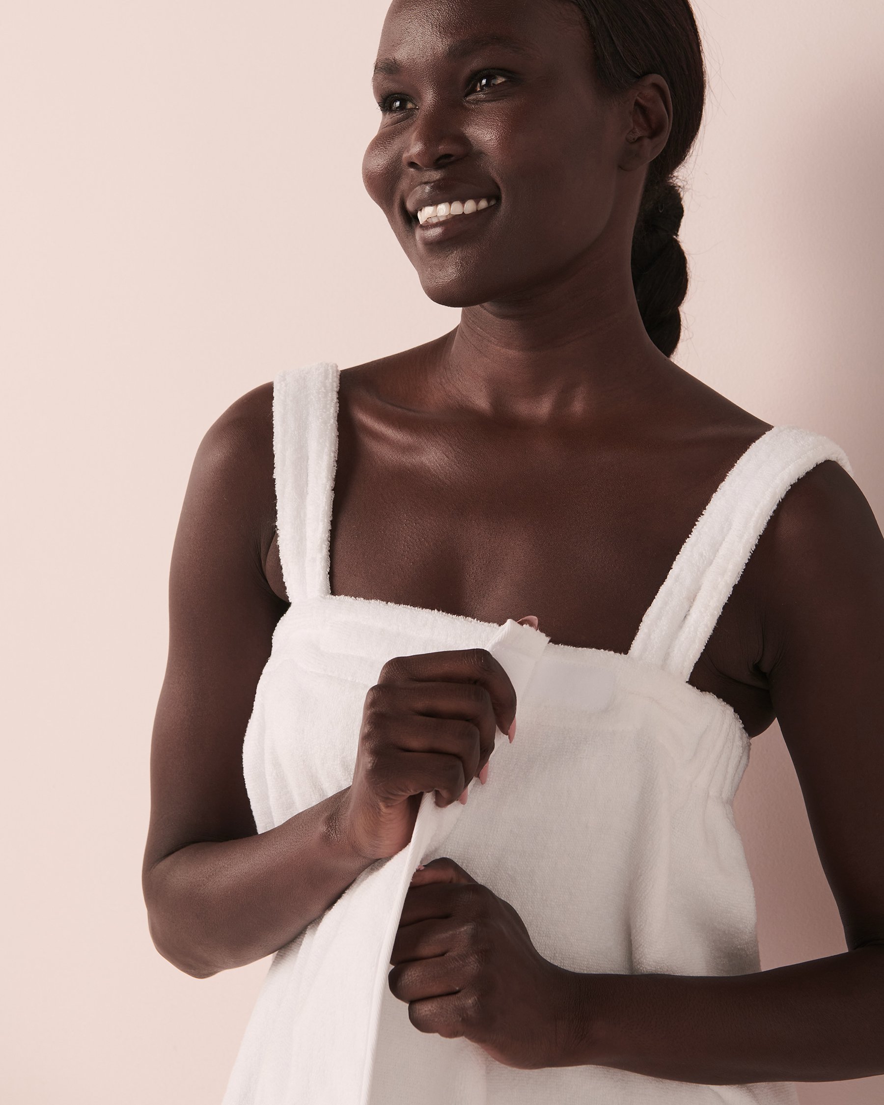 LA VIE EN ROSE Terry Spa Wrap White 40600120 - View4
