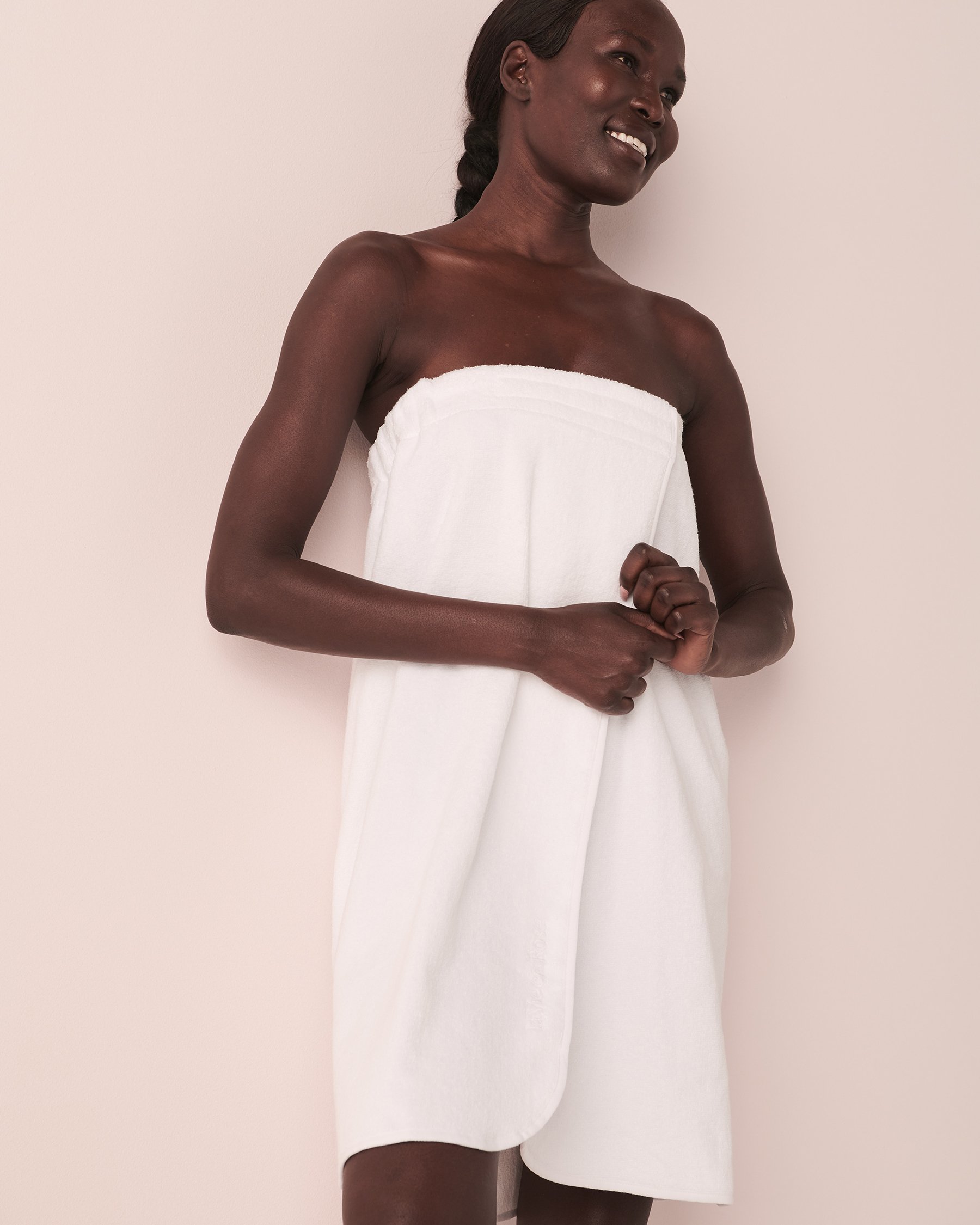 LA VIE EN ROSE Terry Spa Wrap White 40600120 - View6
