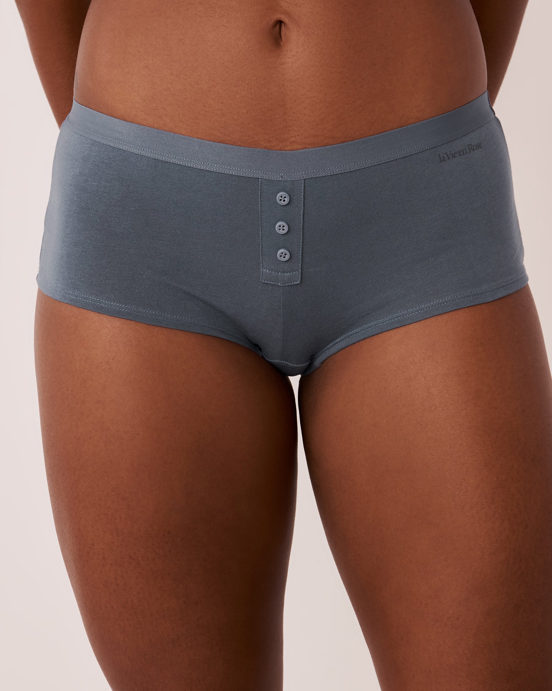 LA VIE EN ROSE Culotte garçonne coton Bleu glacial 20100264 - View1