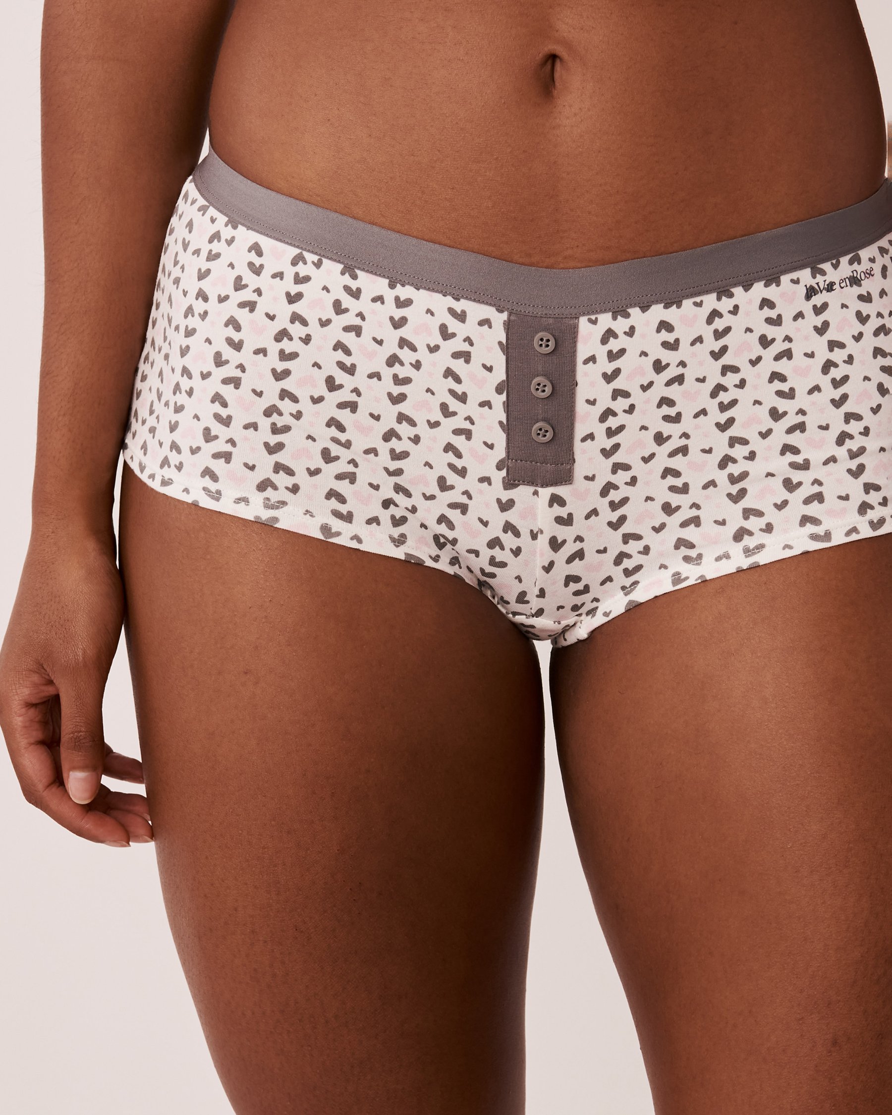 LA VIE EN ROSE Culotte garçonne coton Jolis cœurs 20100264 - View1