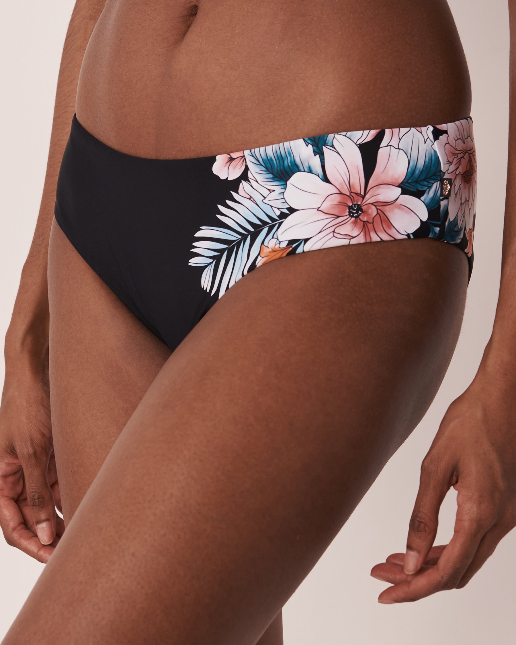 LA VIE EN ROSE AQUA Floral Print Cheeky Bikini Bottom Floral print 70300351 - View4