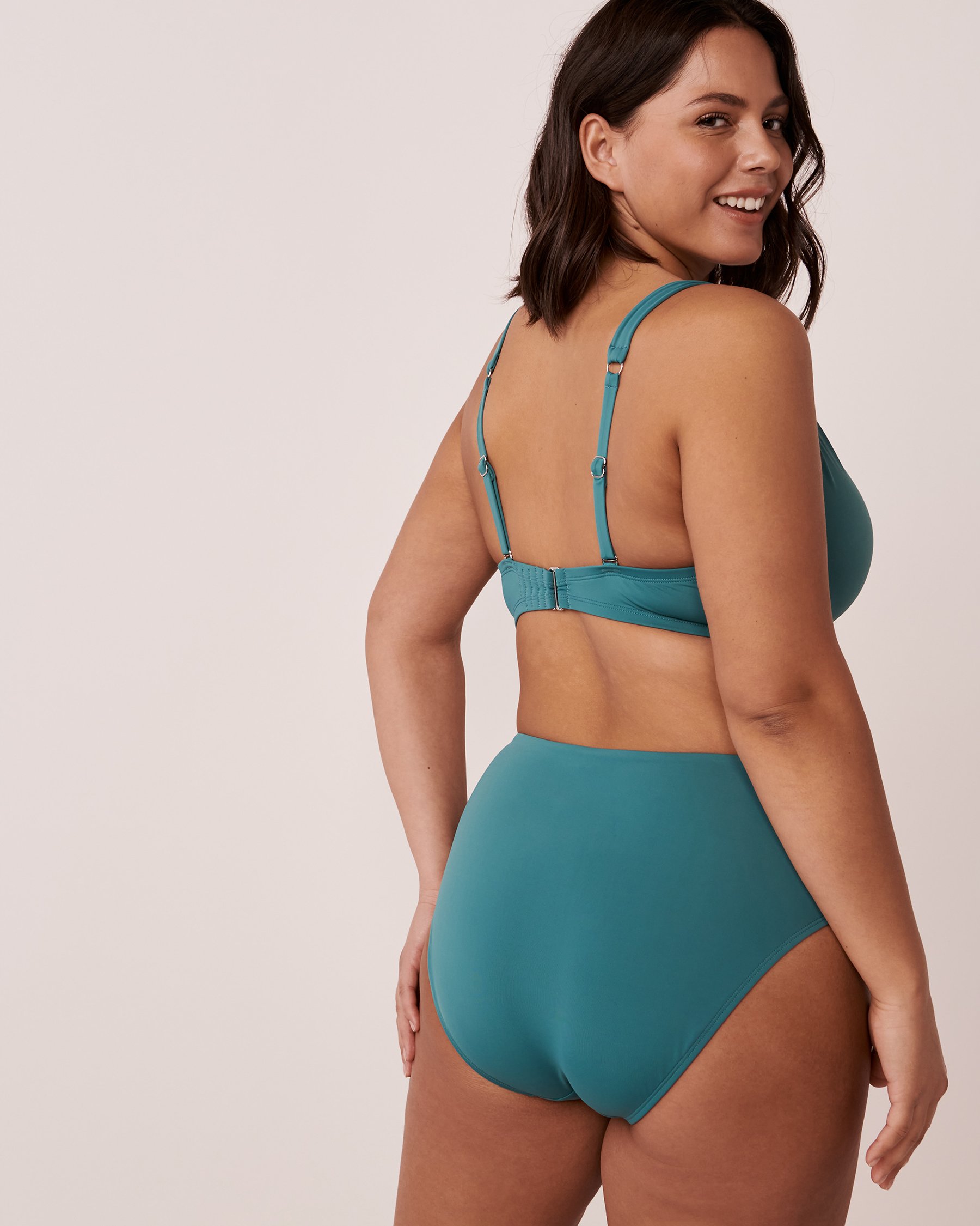 LA VIE EN ROSE AQUA COLOURFUL DD Cup Twisted Bikini Top Hydro 70200070 - View2