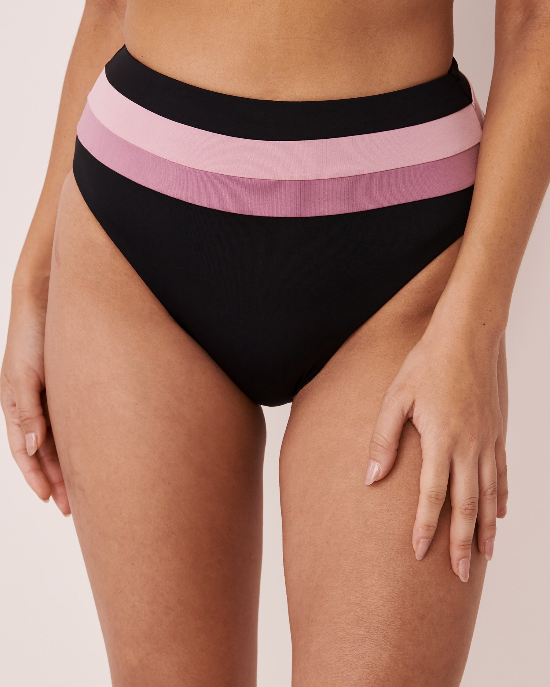 LA VIE EN ROSE AQUA Bas de bikini taille haute EYE CATCHING Bruine mauve 70300340 - View1