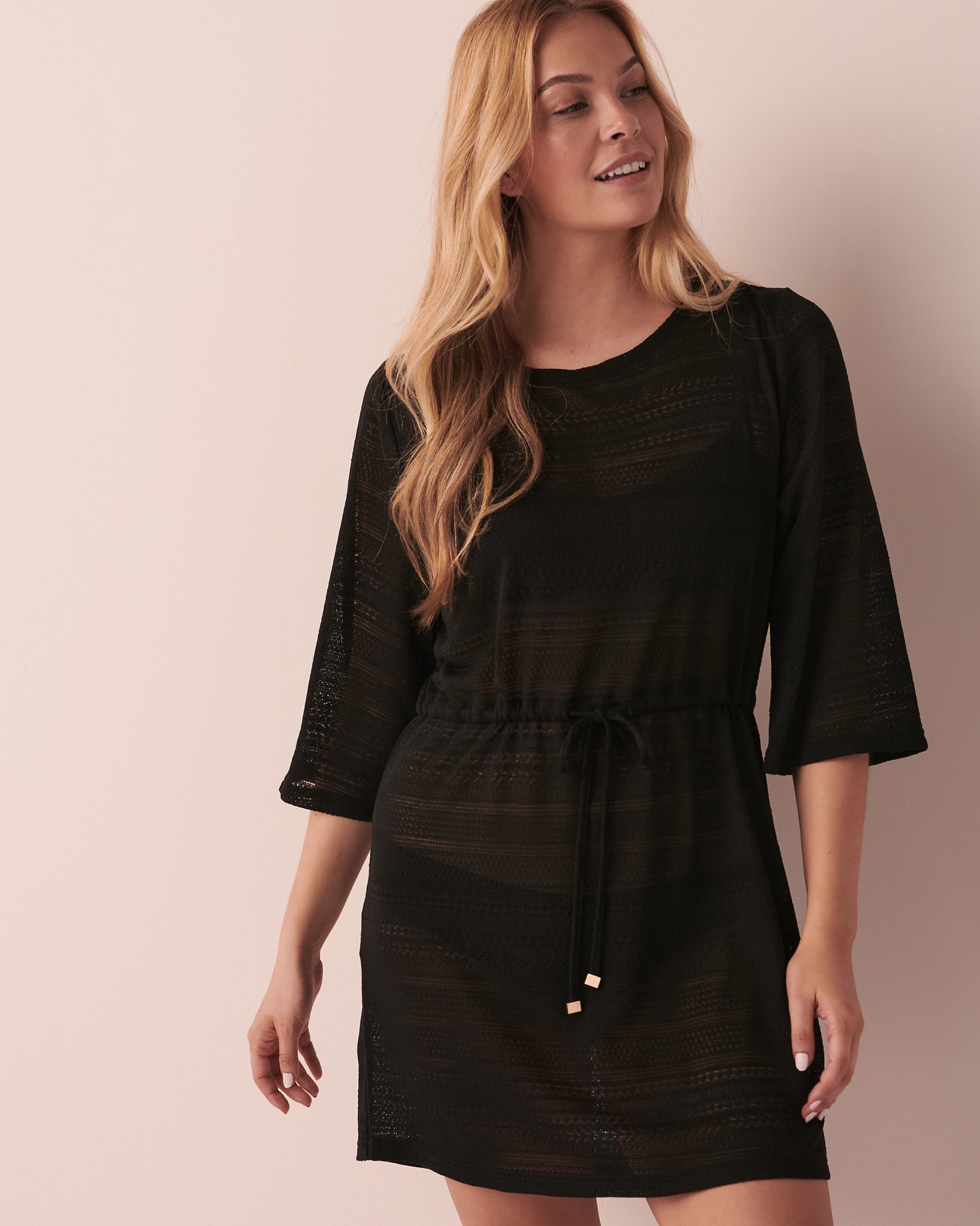 LA VIE EN ROSE AQUA Tricot Tunic Black 80400032 - View1