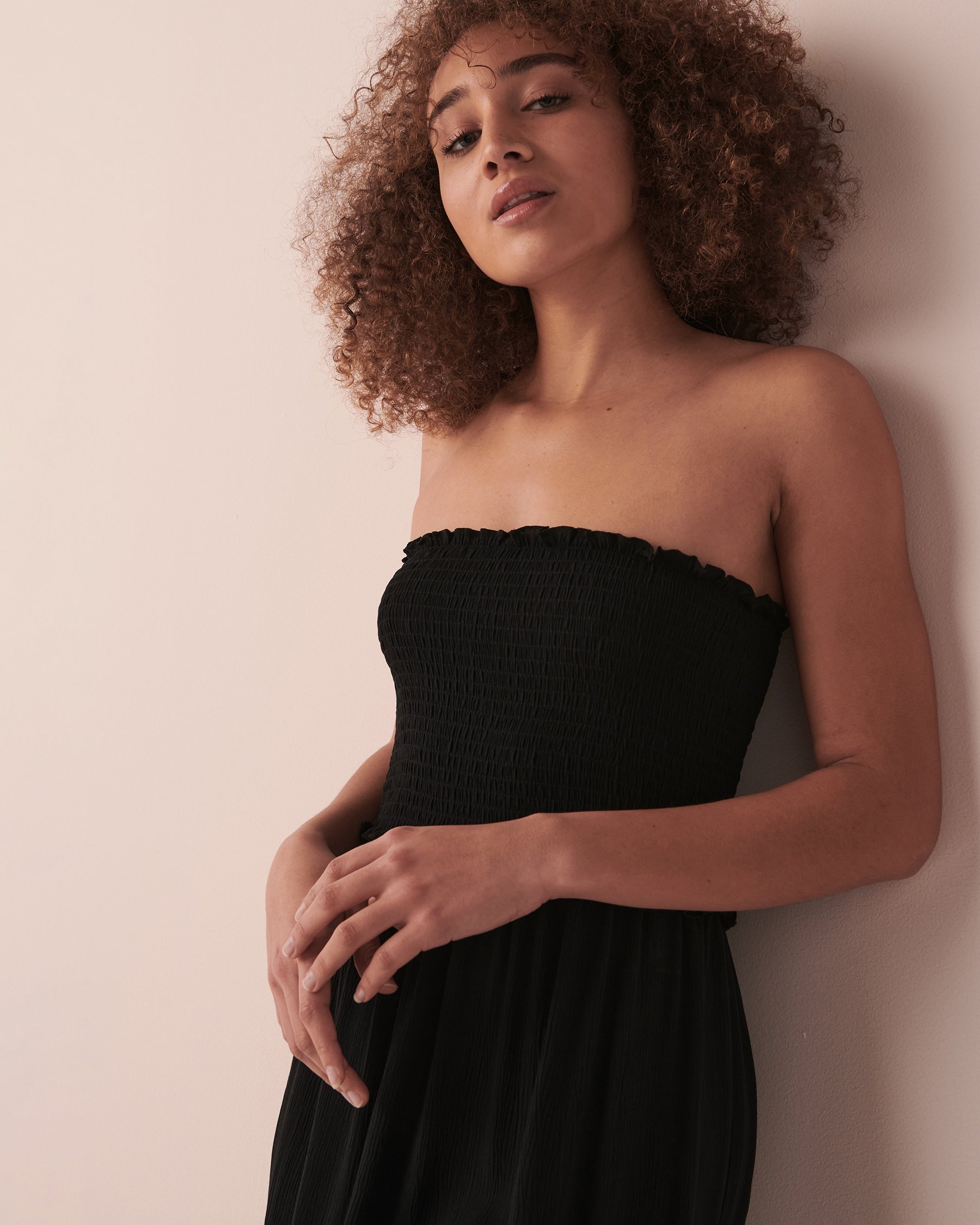 LA VIE EN ROSE AQUA Strapless Mini Dress Black 80300063 - View3