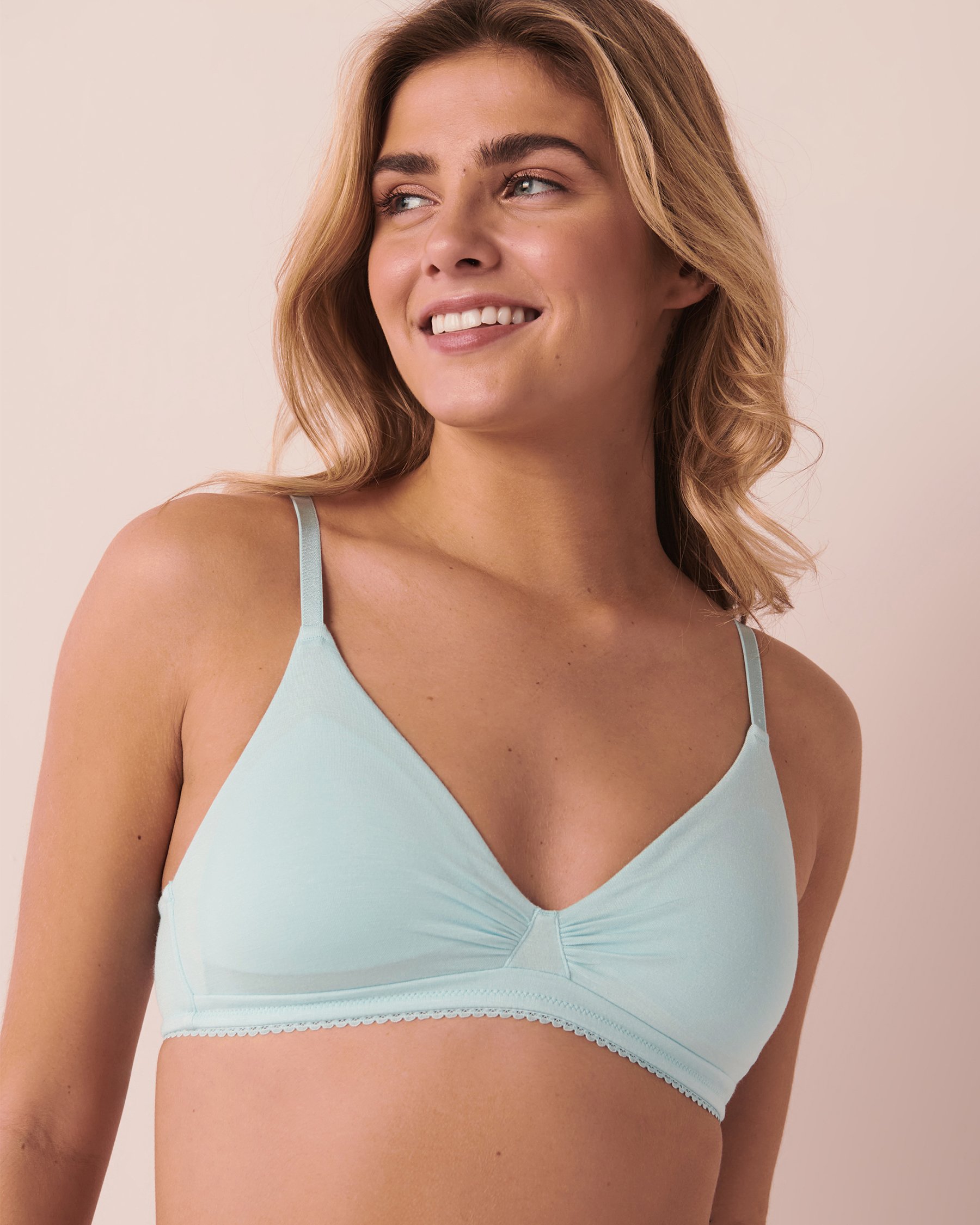 LA VIE EN ROSE Bralette en modal Bleu océan 10100098 - Voir1