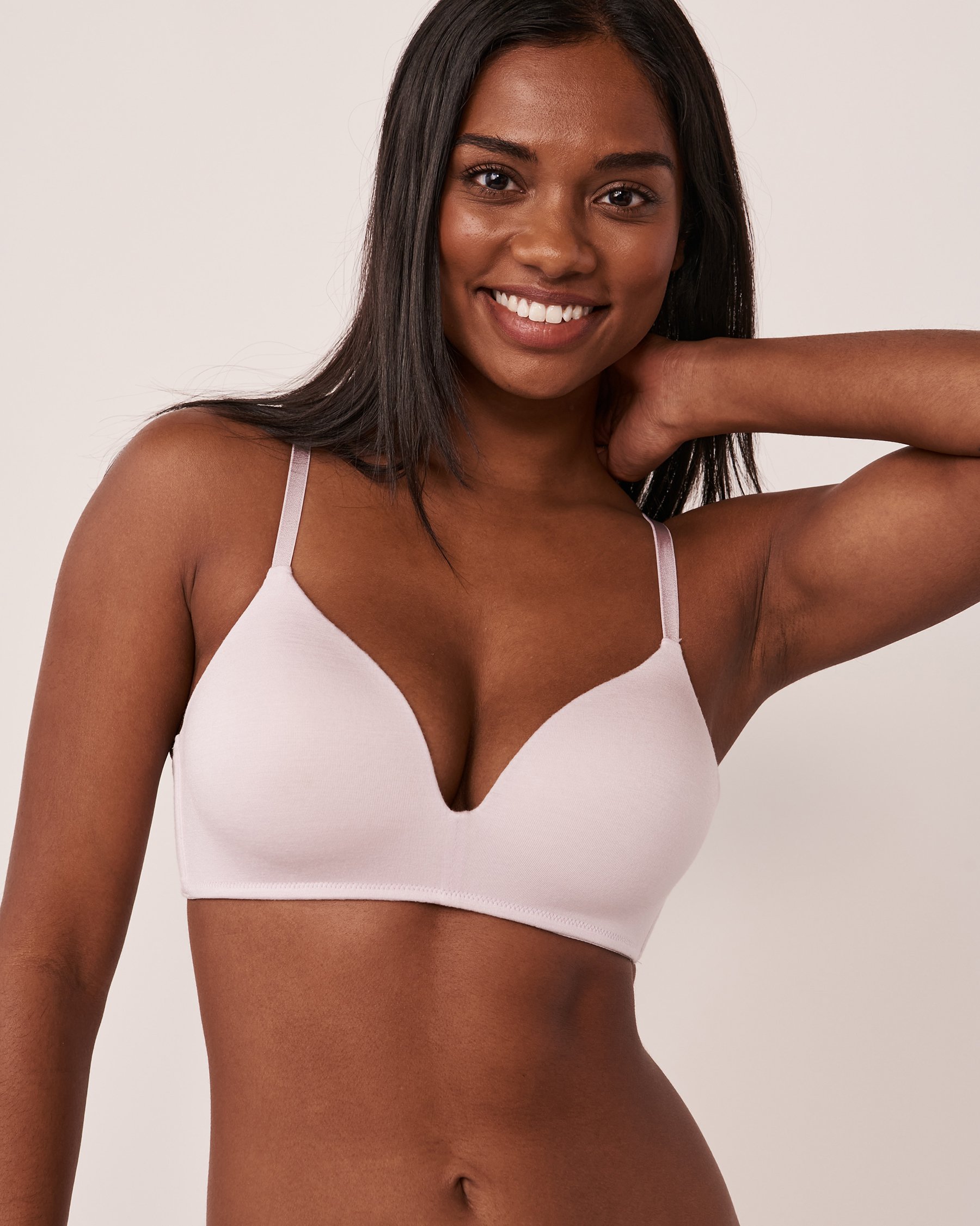 LA VIE EN ROSE Soutien-gorge doublure légère sans armatures en modal Lilas pâle 10200240 - Voir1