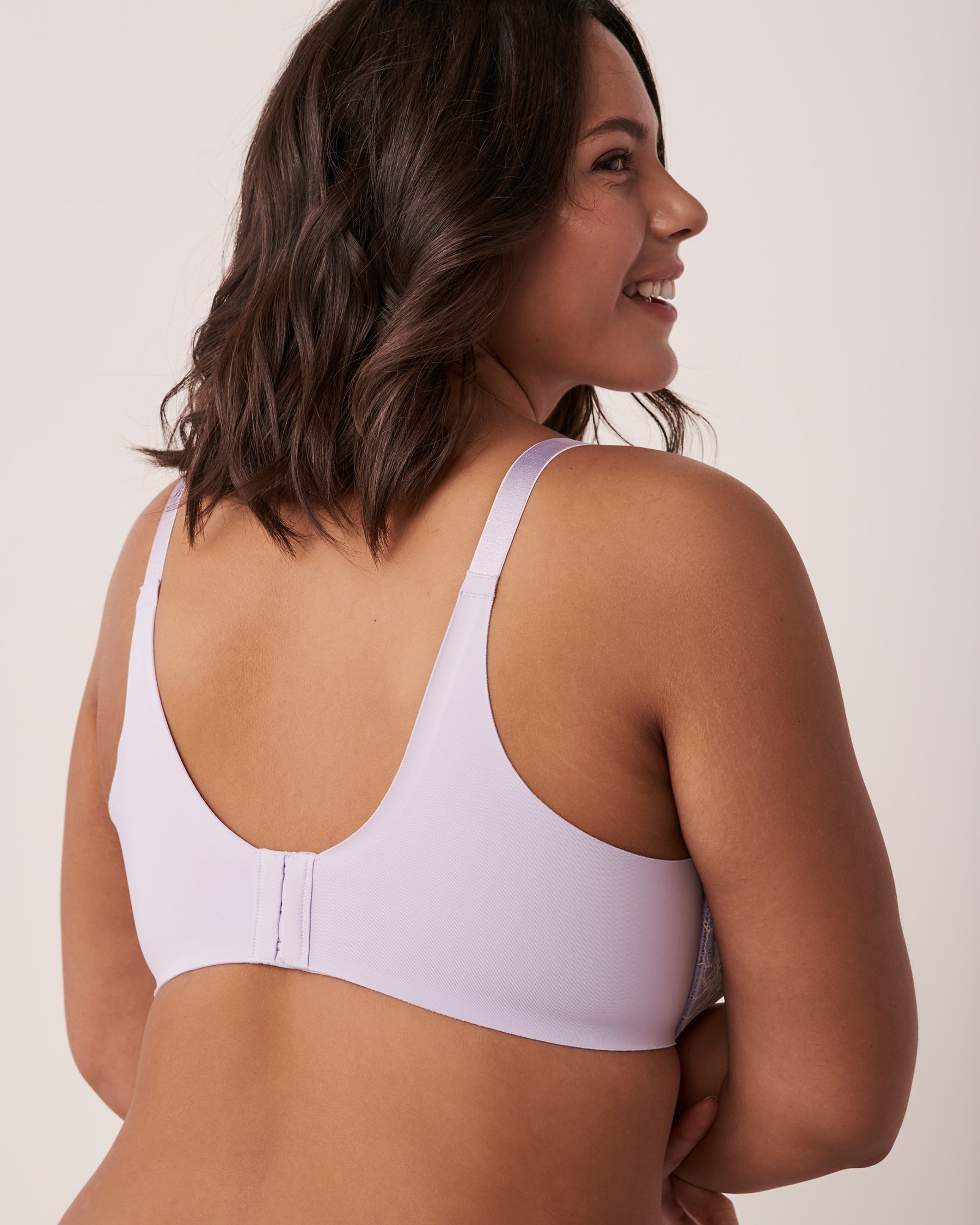 LA VIE EN ROSE Lightly Lined Sleek Back Bra Lavender 10200247 - View2