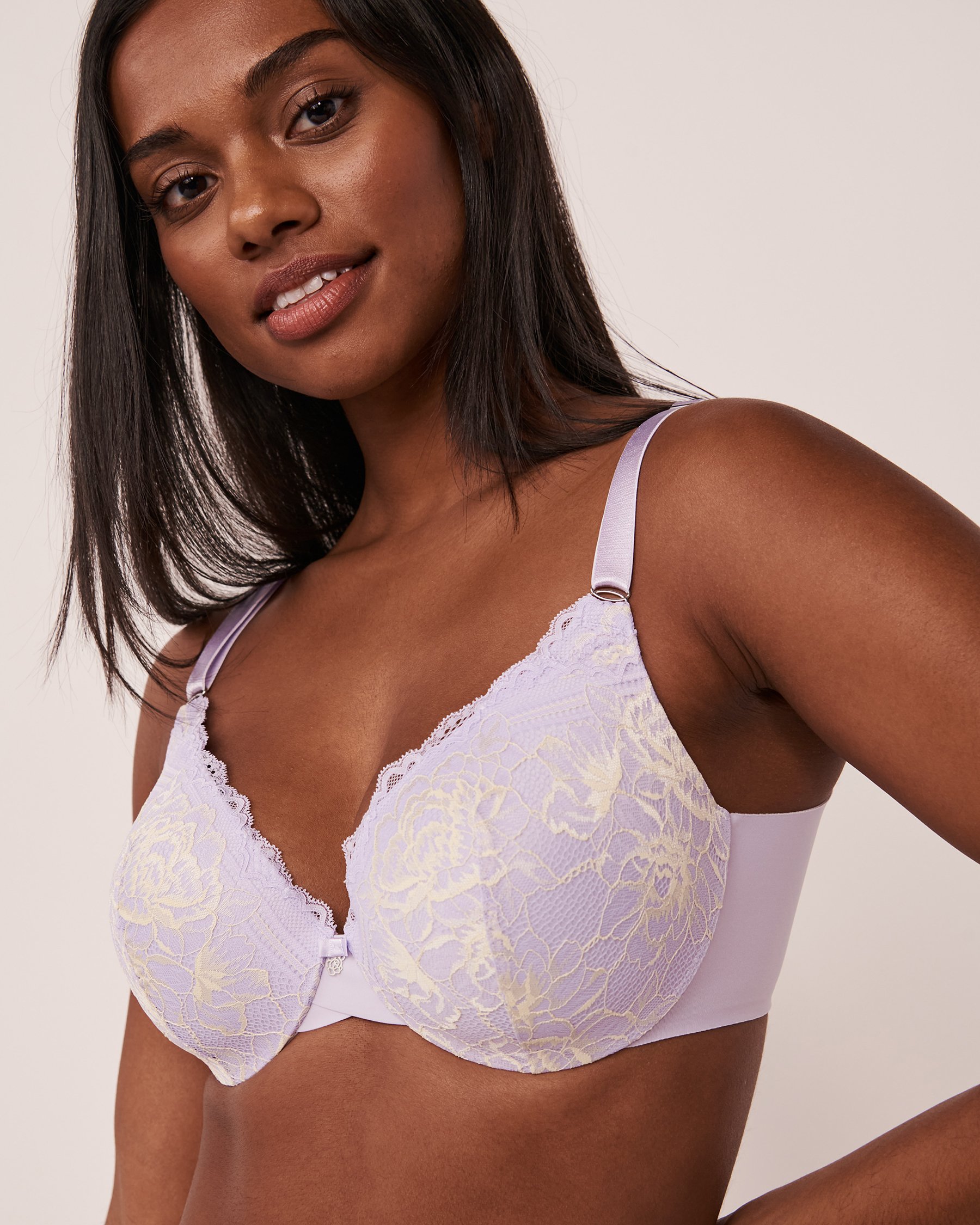 LA VIE EN ROSE Lightly Lined Sleek Back Bra Lavender 10200247 - View6