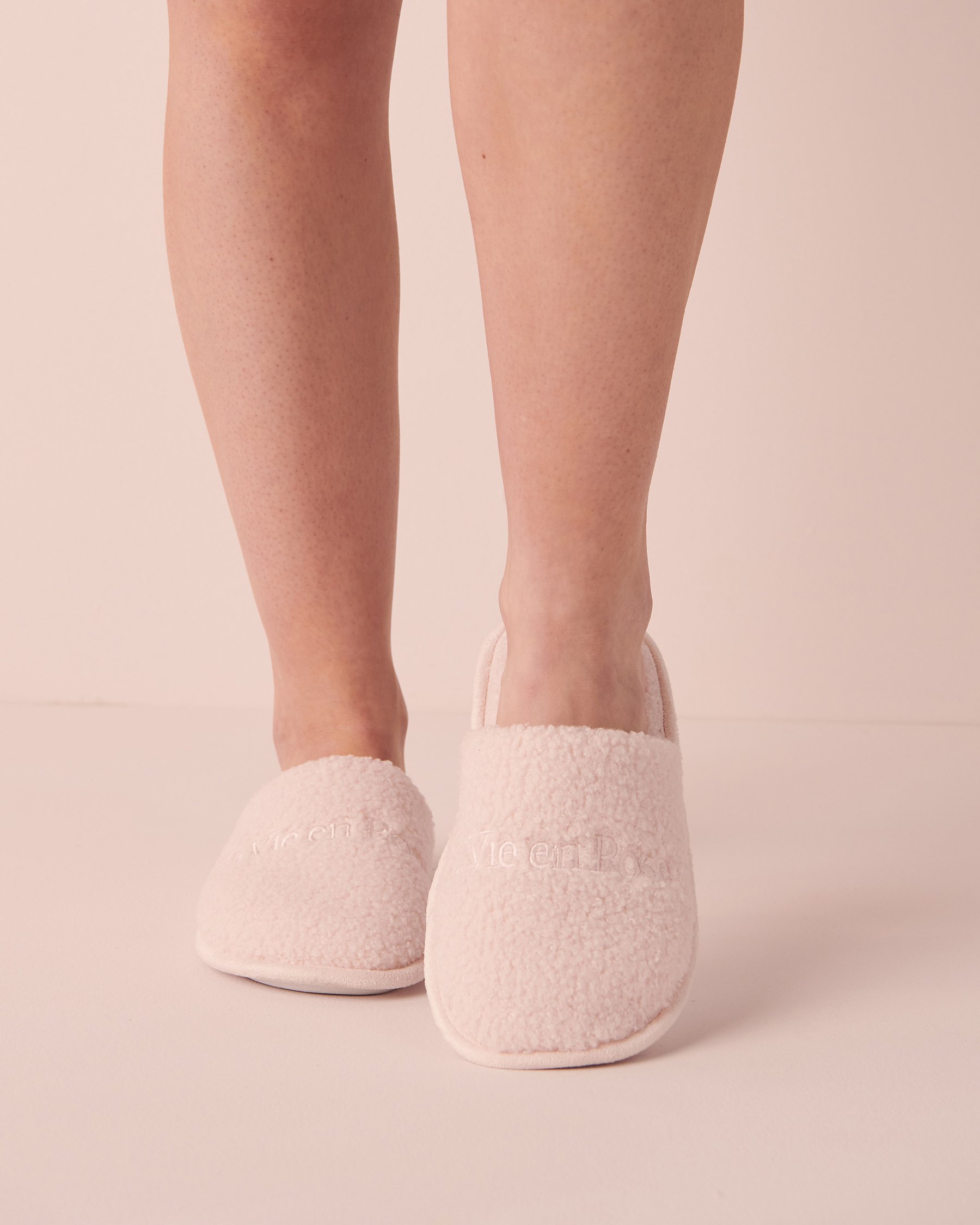 LA VIE EN ROSE Pantoufles mules en mousse mémoire Vieux rose 40700261 - Voir1
