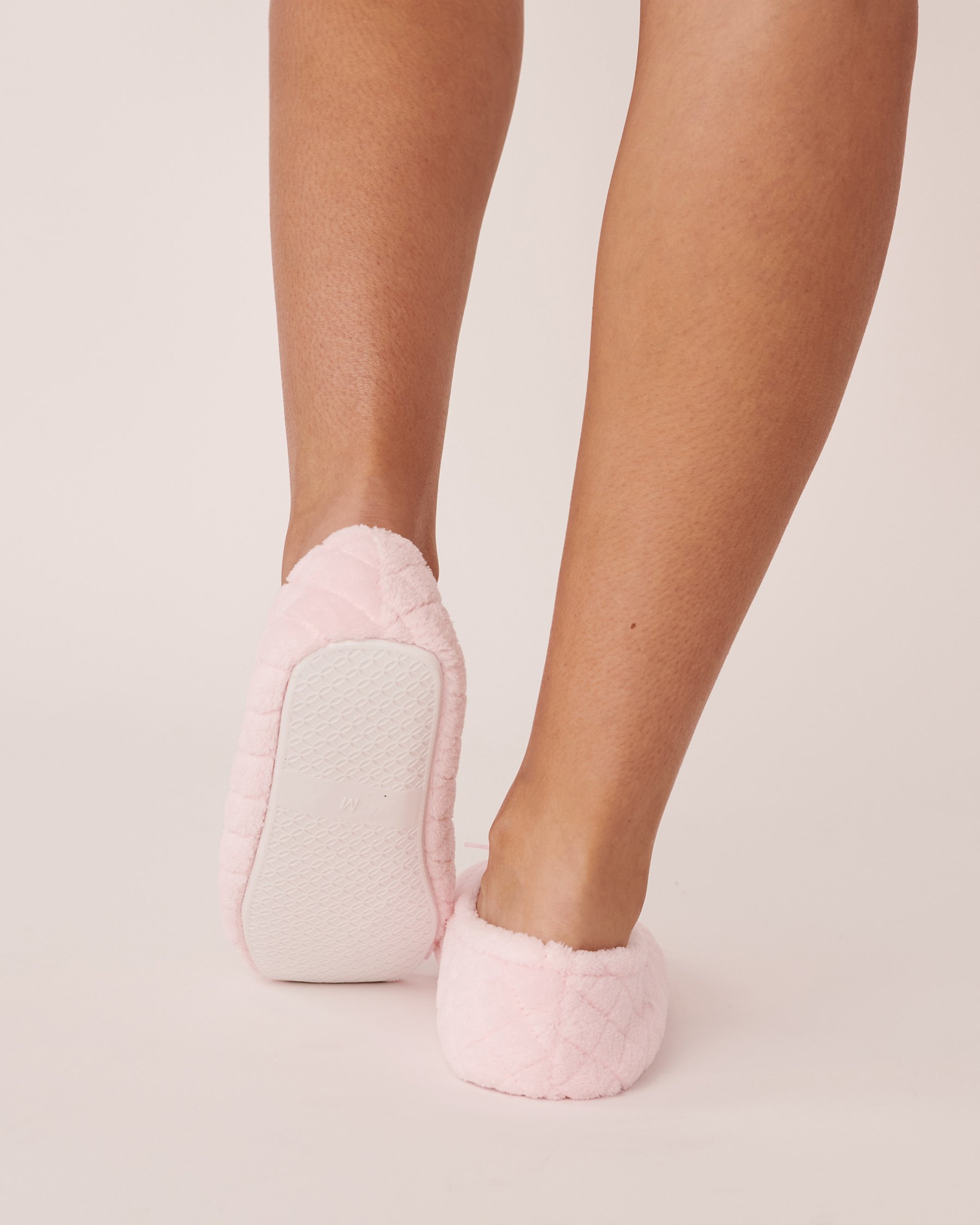 LA VIE EN ROSE Pantoufles ballerines matelassées Rose 40700262 - Voir2