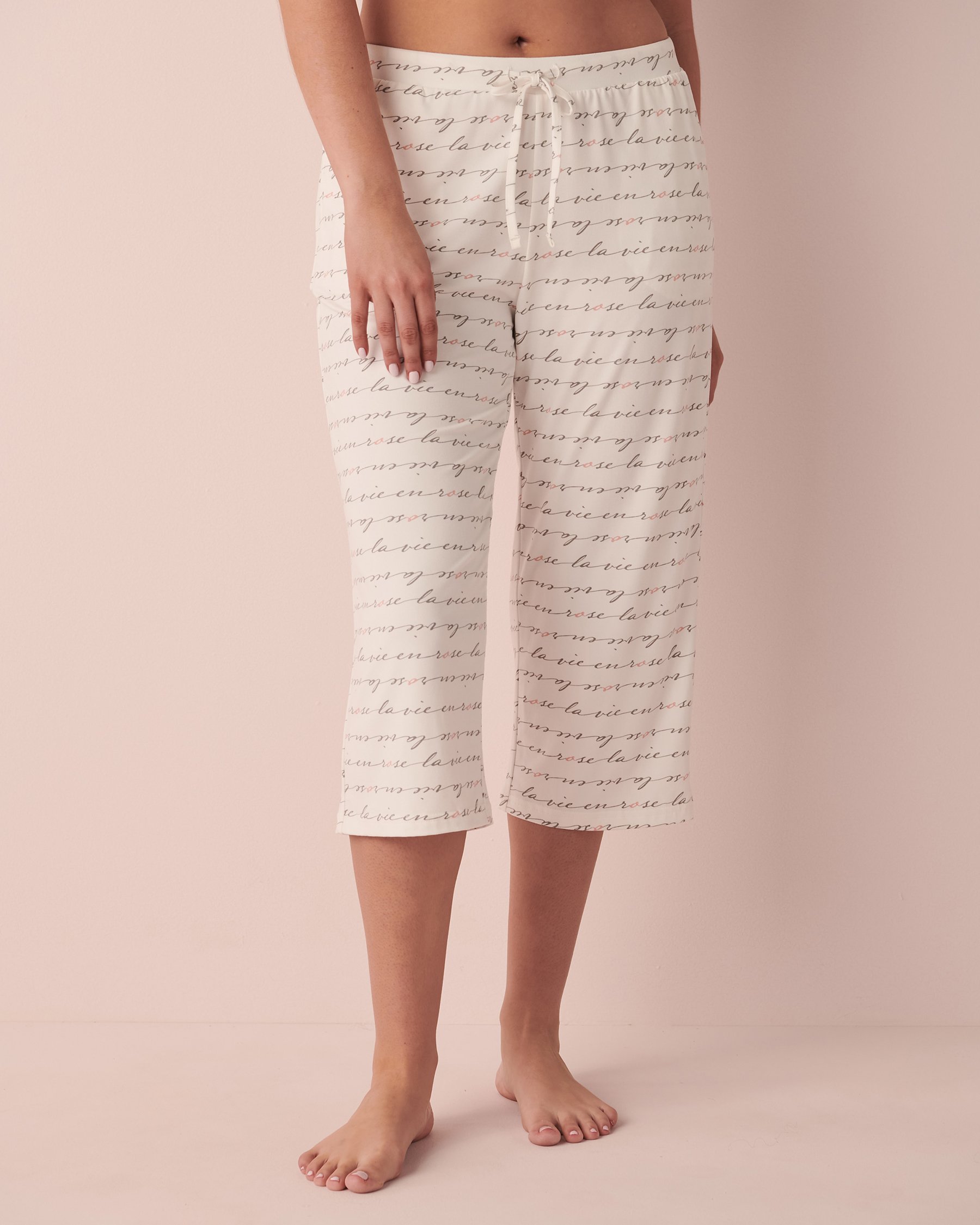 LA VIE EN ROSE Super Soft Wide Leg Capri La vie en rose 40200407 - View1