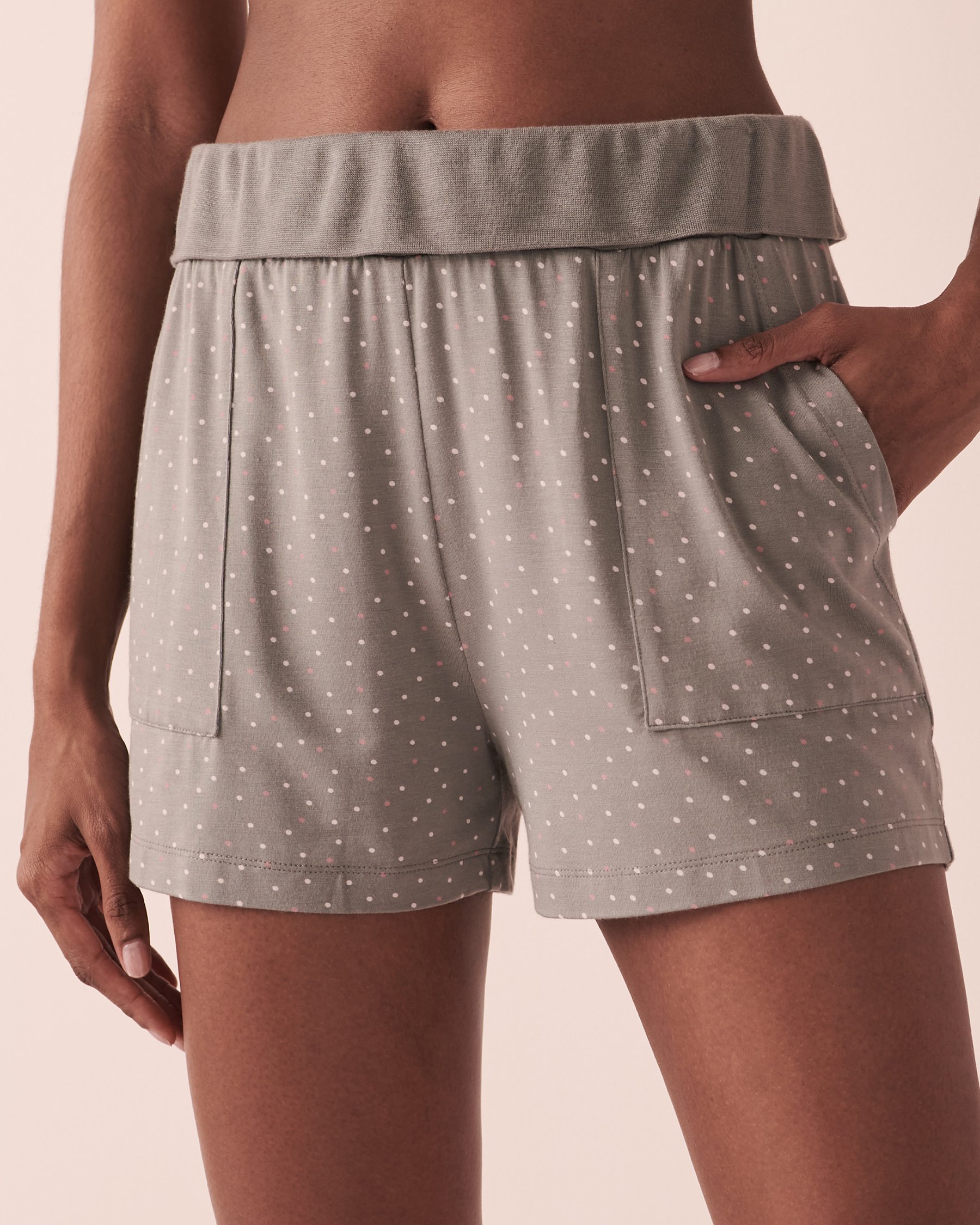LA VIE EN ROSE Bamboo Shorts Dots 40200415 - View1