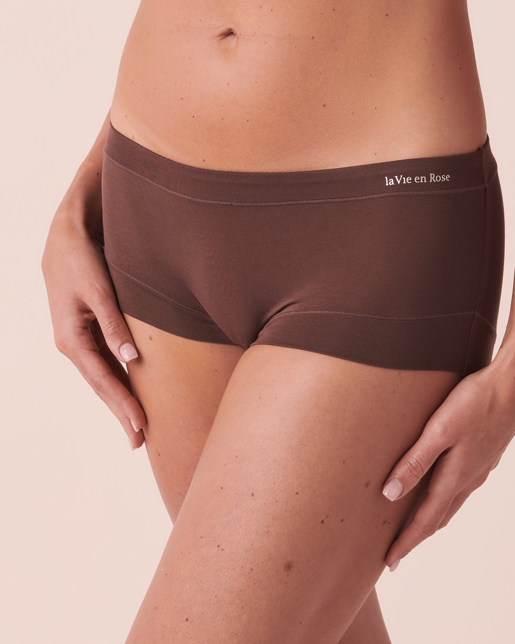 LA VIE EN ROSE Modal Boyleg Panty Smooth coffee 20200316 - View1