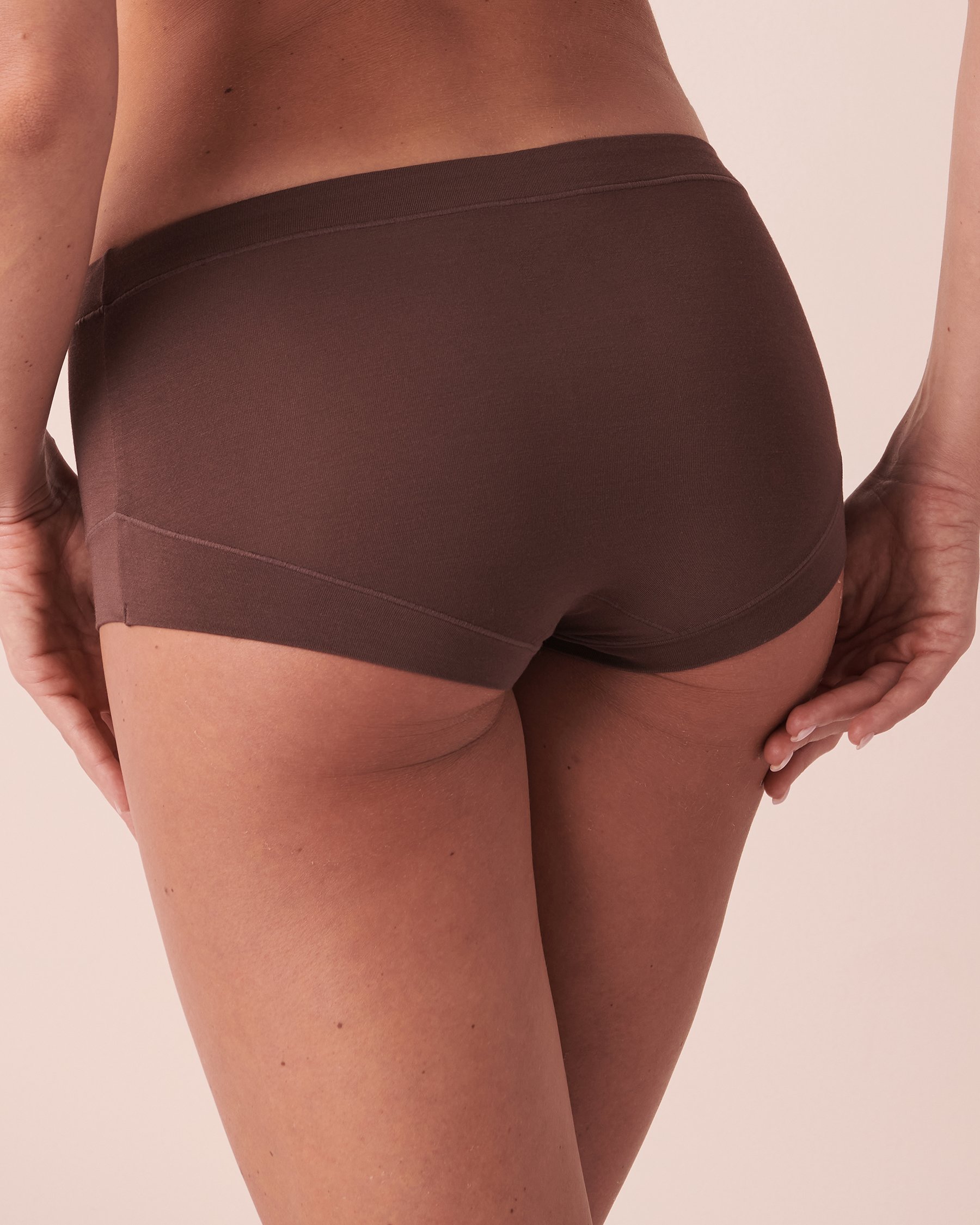 LA VIE EN ROSE Modal Boyleg Panty Smooth coffee 20200316 - View2