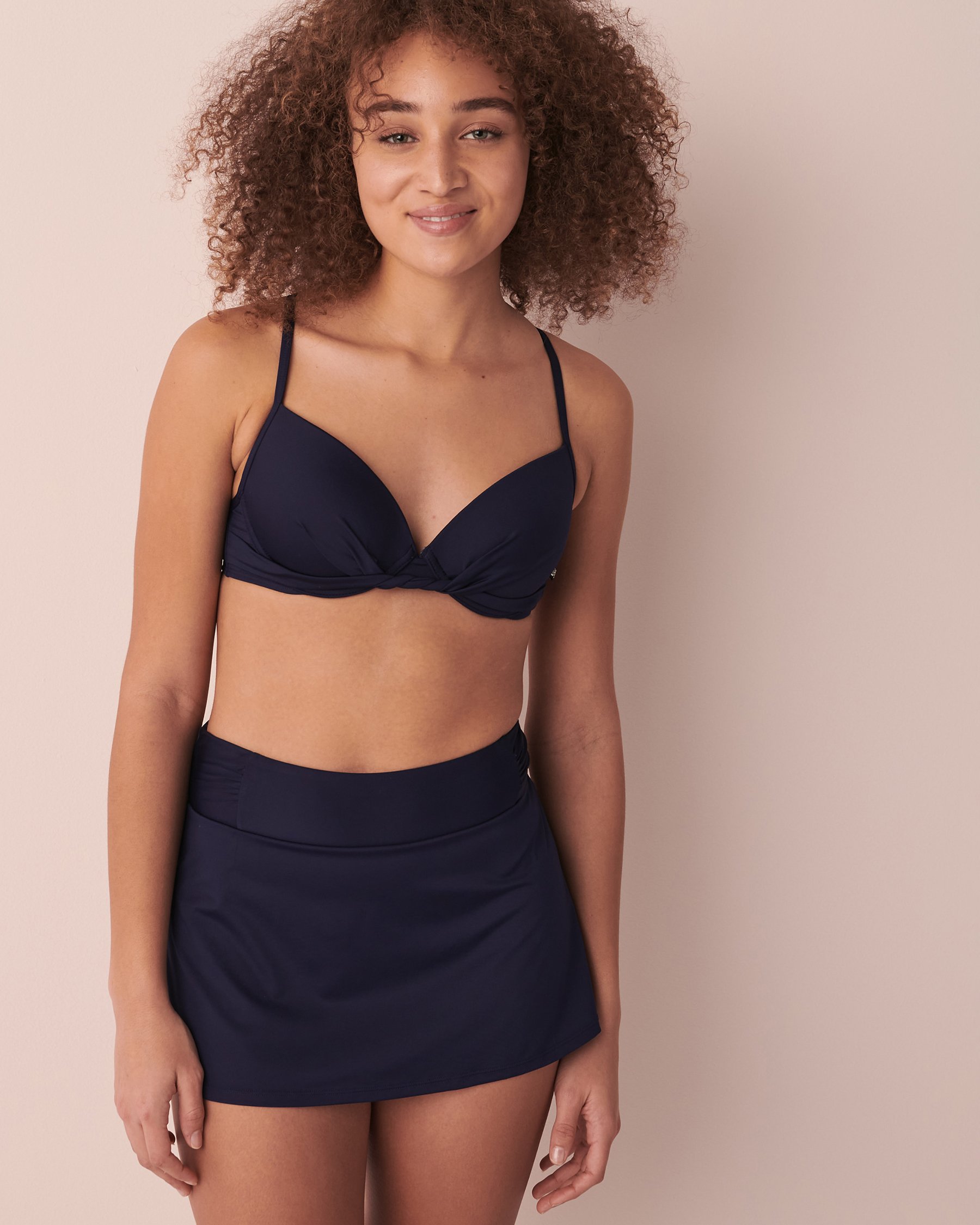 LA VIE EN ROSE AQUA Haut de bikini push-up en fibres recyclées EVENING BLUE Bleu minuit 70100416 - Voir1