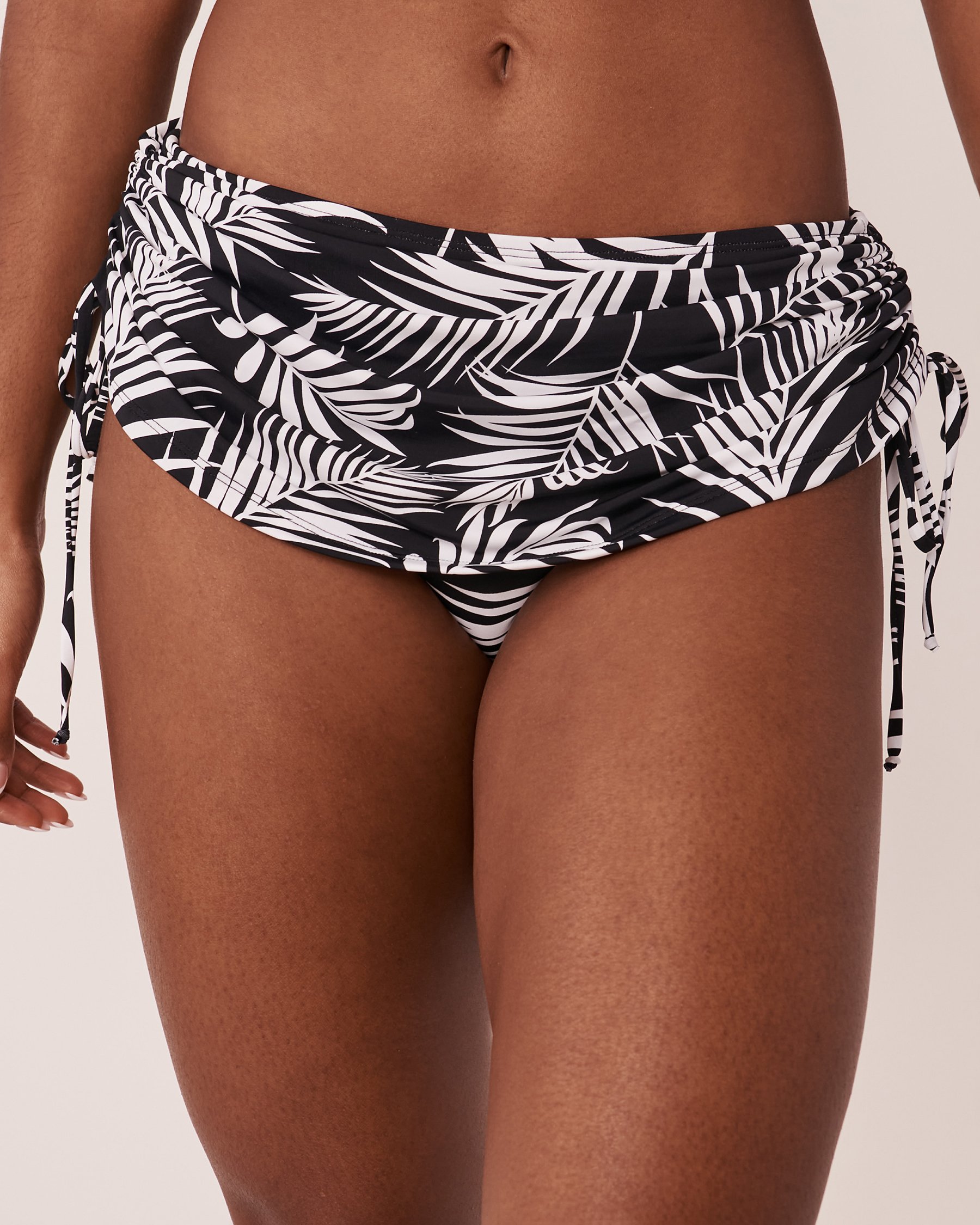 LA VIE EN ROSE AQUA PALM LEAVES Skirt Bikini Bottom Leaves 70300377 - View3