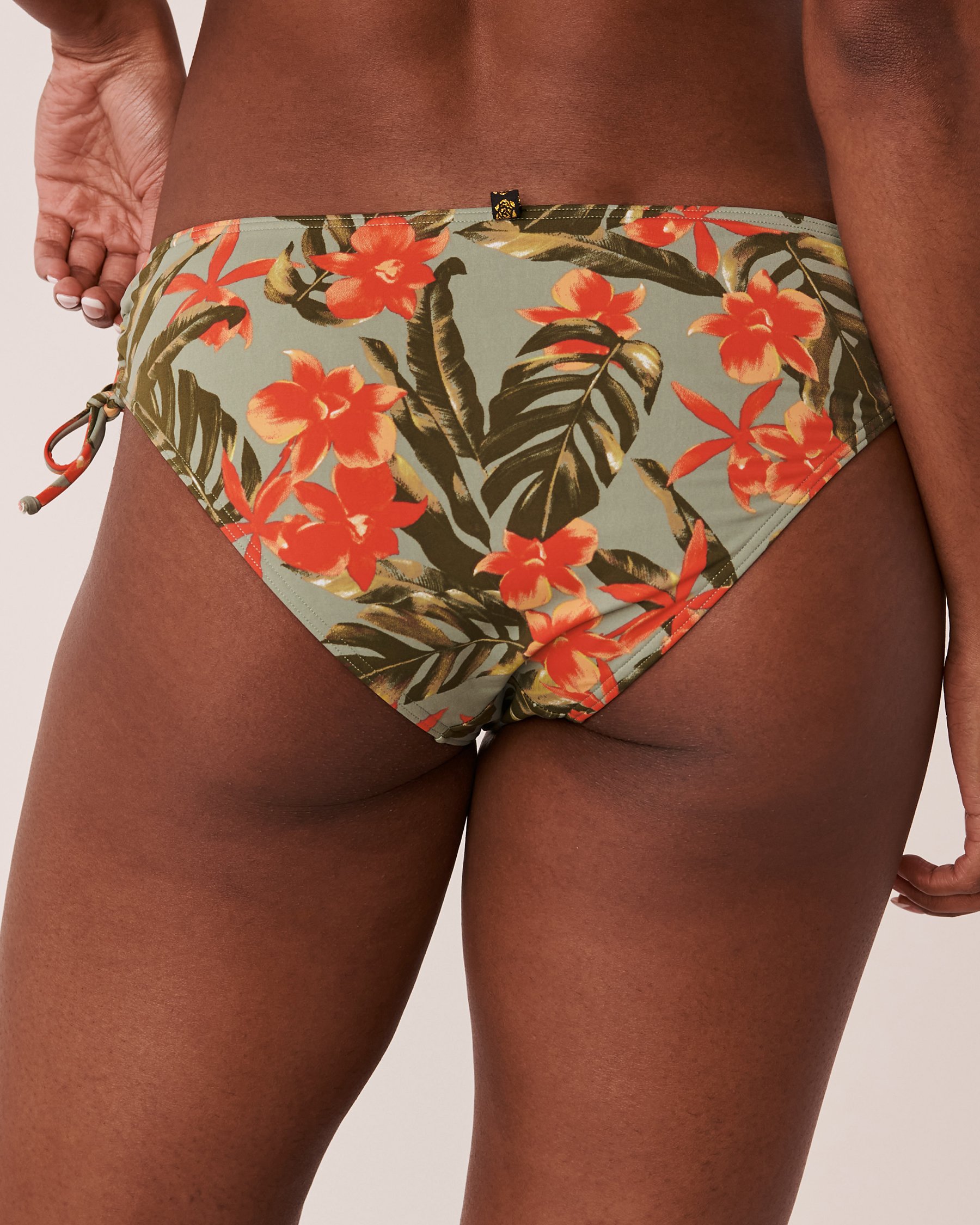 LA VIE EN ROSE AQUA ORCHIDS GARDEN Brazilian Bikini Bottom Garden 70300398 - View2