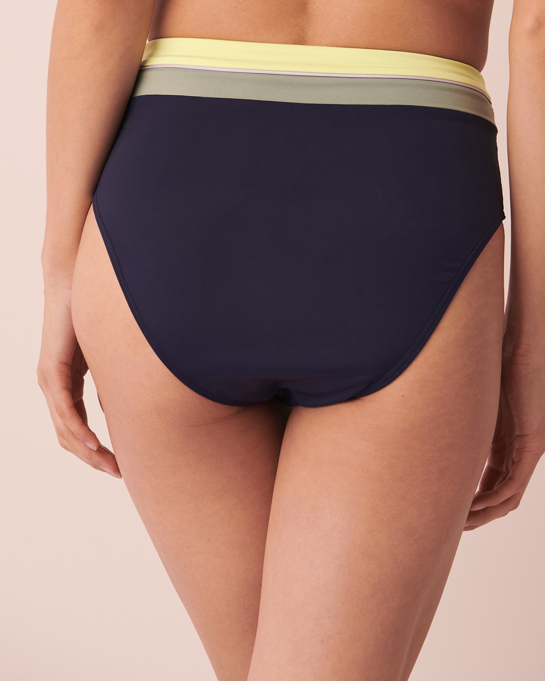LA VIE EN ROSE AQUA COLORBLOCK High Waist Bikini Bottom Colorblock 70300407 - View2
