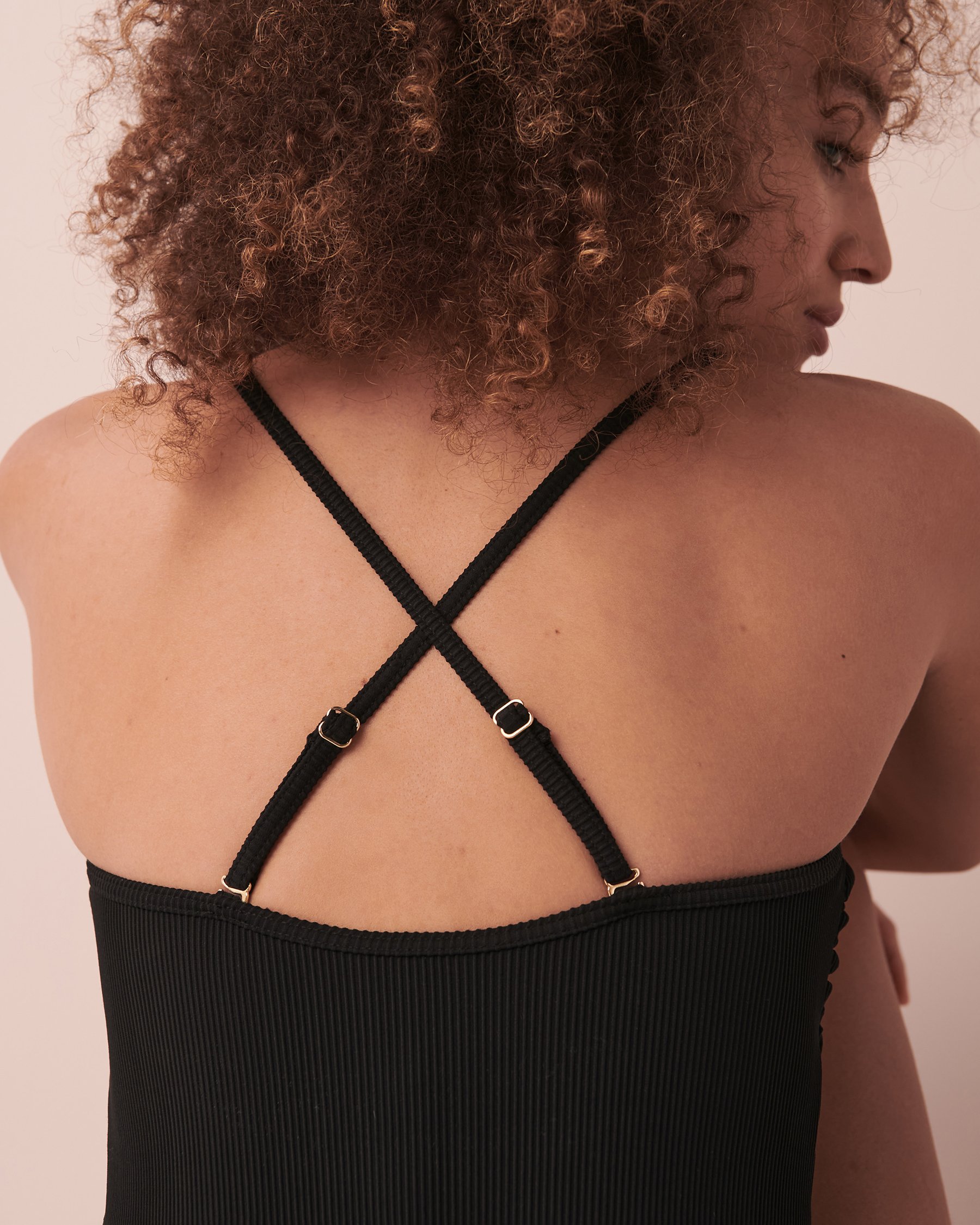 AQUAROSE HAILEY Recycled Fibers One-piece Swimsuit Black 70400073 - View3