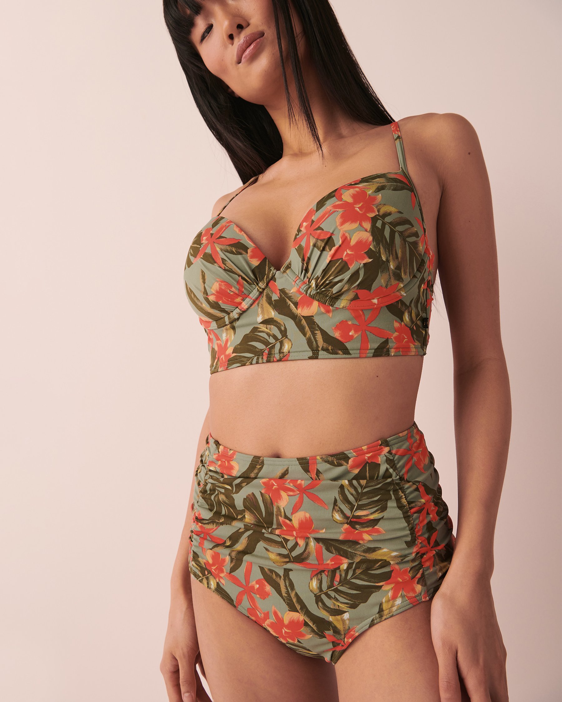 LA VIE EN ROSE AQUA Haut de bikini push-up ORCHIDS GARDEN Jardin 70100428 - View1