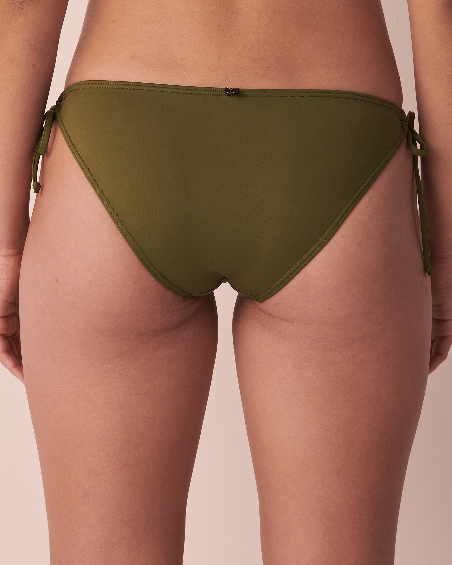 LA VIE EN ROSE AQUA WINTER MOSS Recycled Fibers Brazilian Bikini Bottom Olive 70300394 - View2