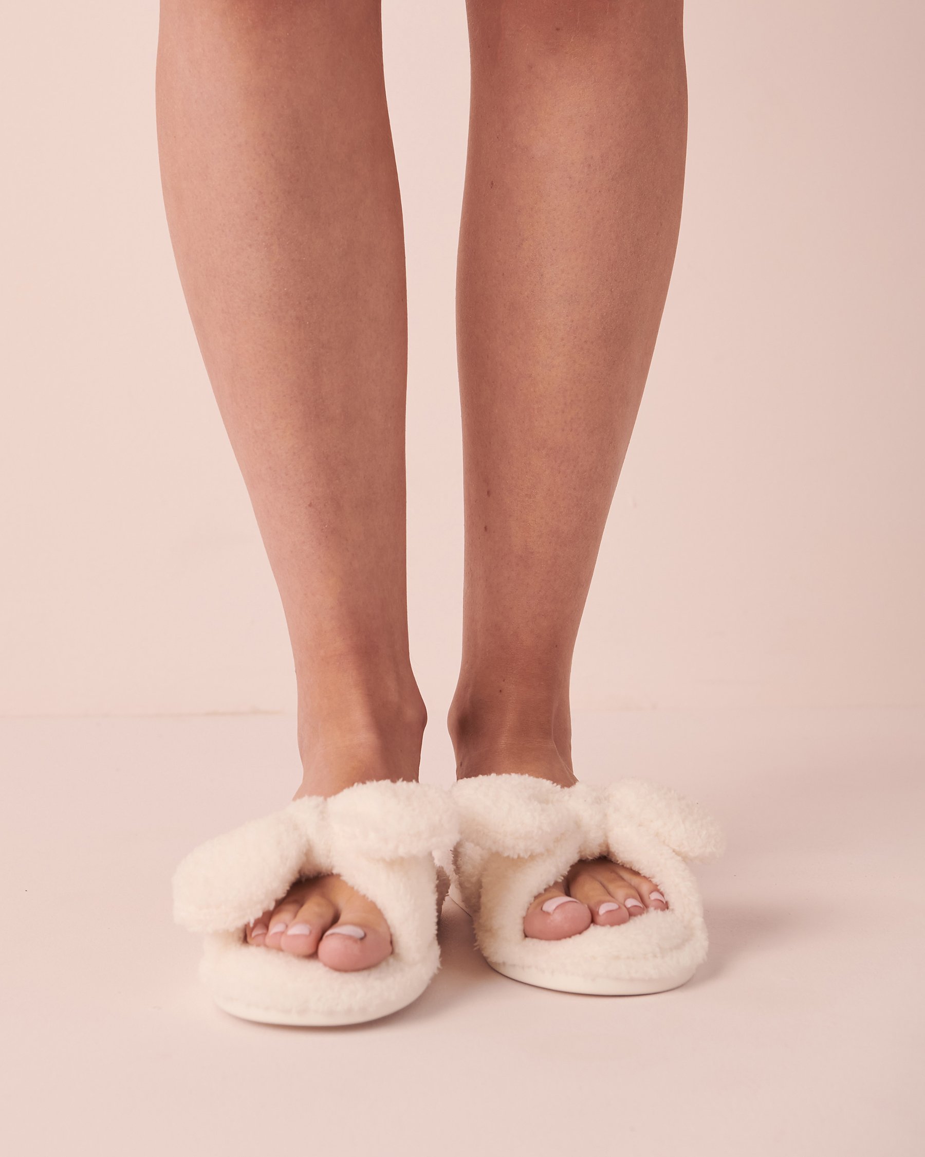 LA VIE EN ROSE Memory Foam Slide Slippers Snow white 40700265 - View1