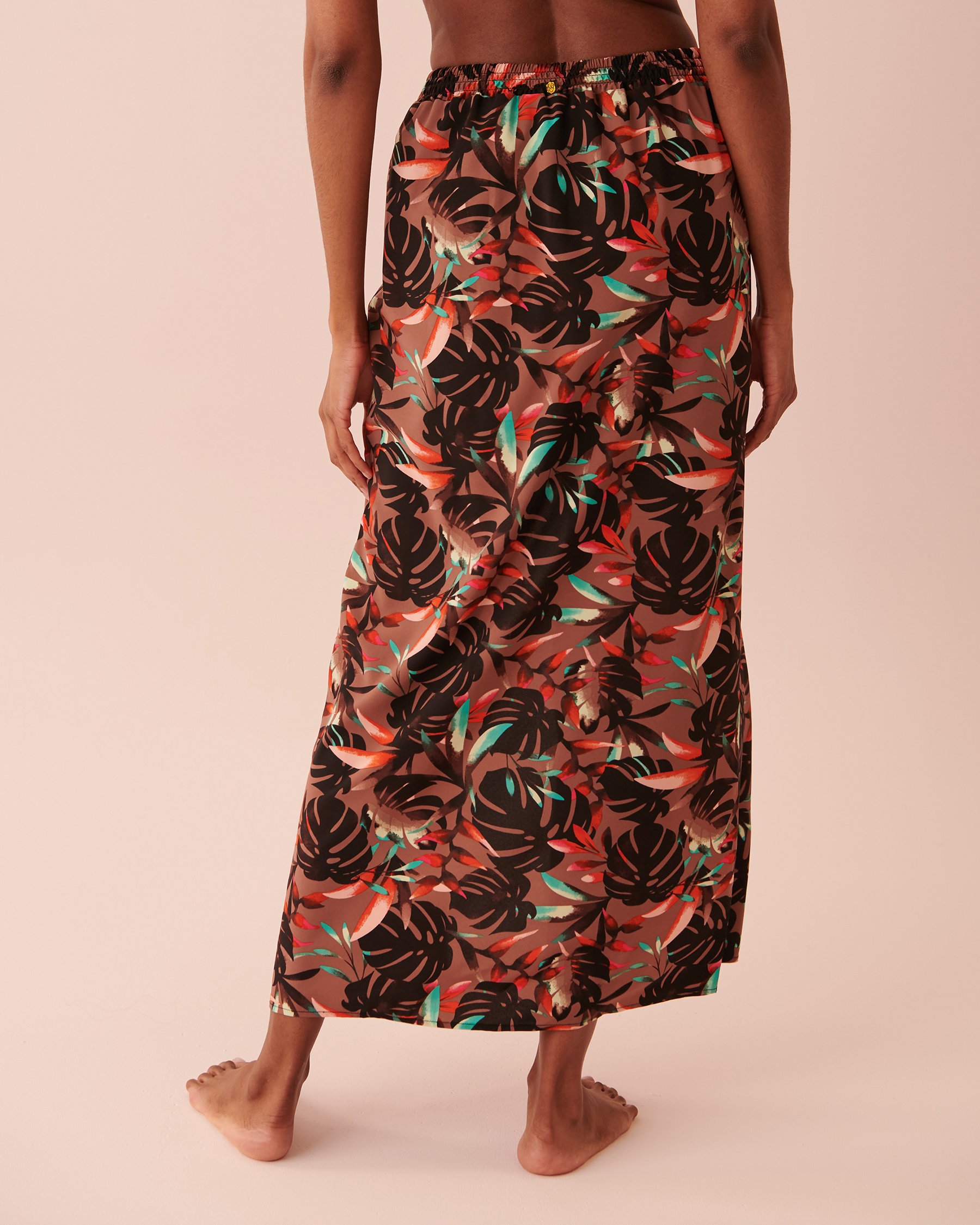 LA VIE EN ROSE AQUA Long Knotted Skirt Jungle 80200034 - View2