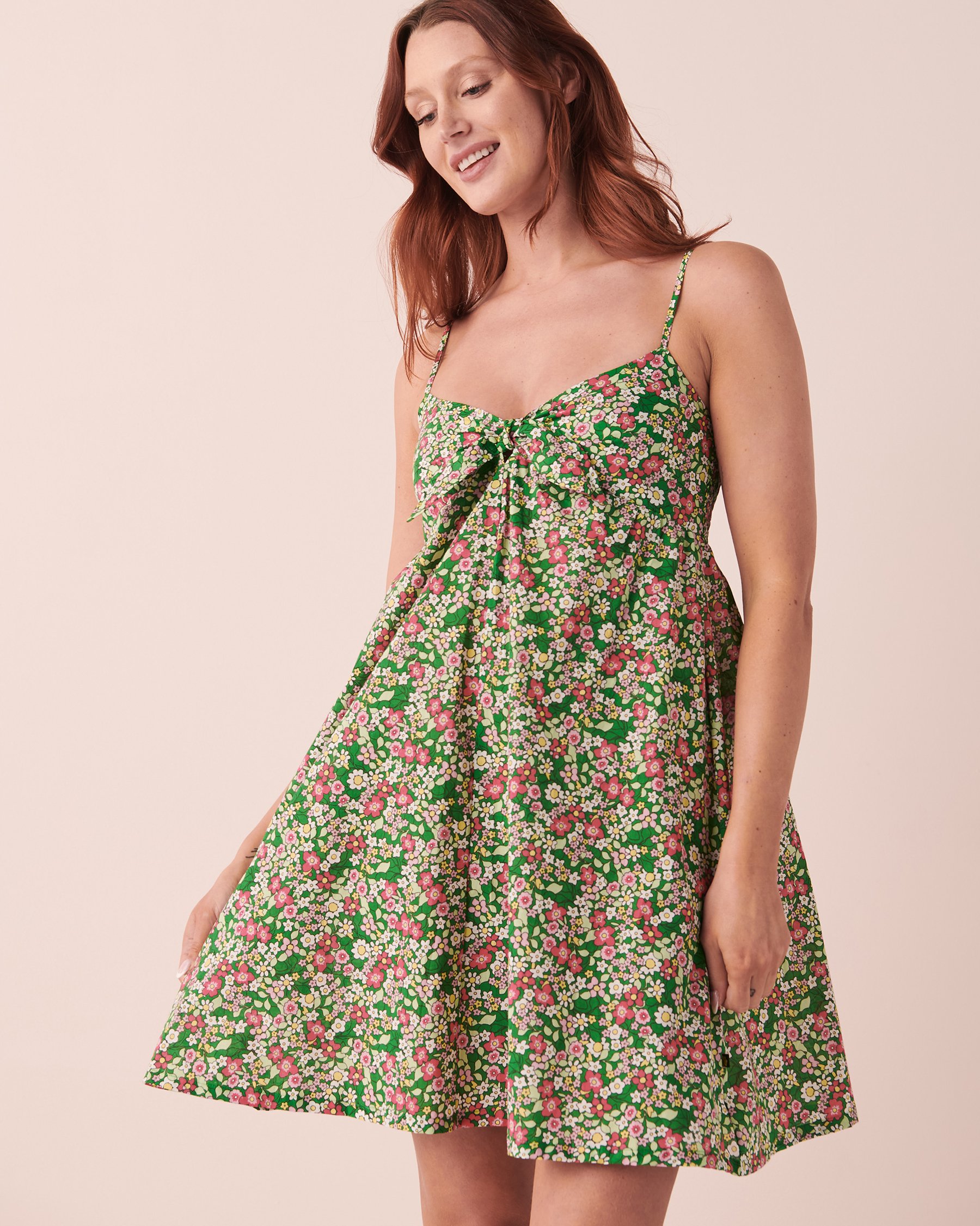 LA VIE EN ROSE AQUA Sleeveless Floral Dress Ditsy blooming floral 80300068 - View1