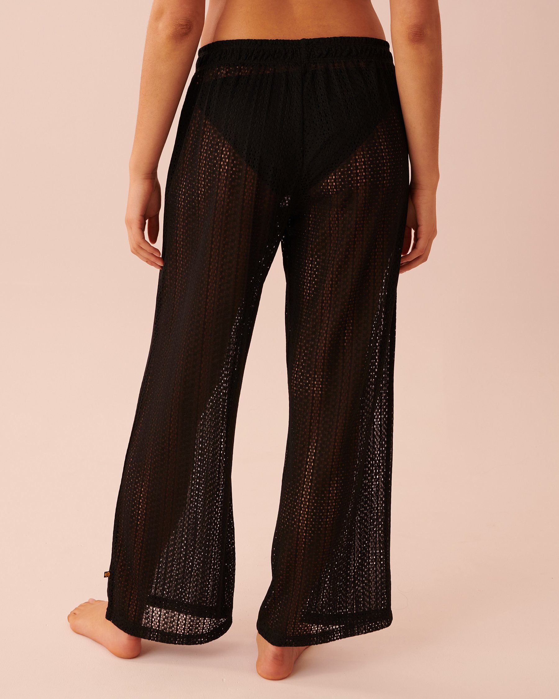 LA VIE EN ROSE AQUA Pantalon crochet Noir 80200029 - Voir2