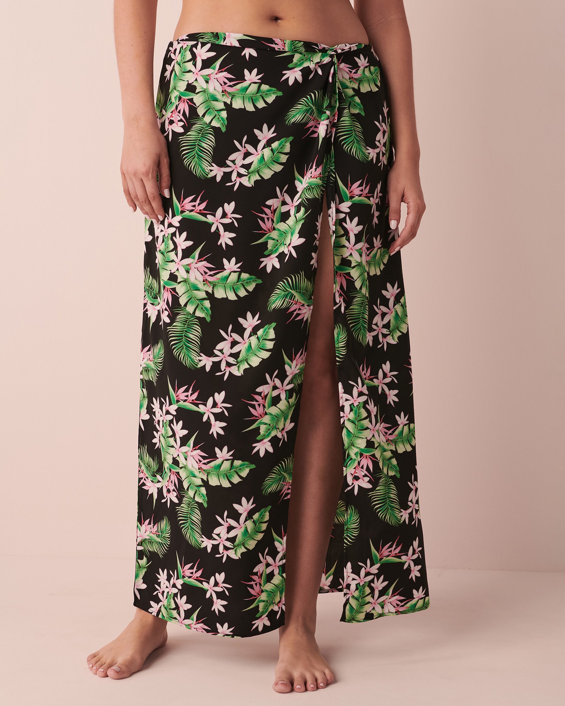 LA VIE EN ROSE AQUA Long Knotted Skirt Dark glow 80200034 - View4