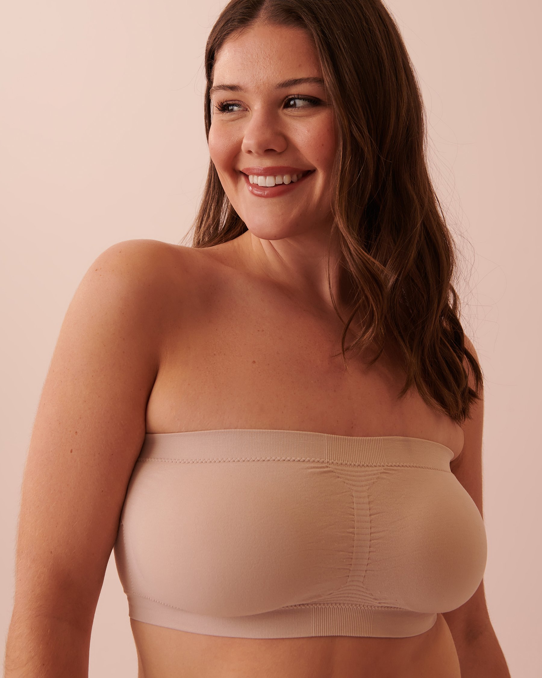 LA VIE EN ROSE Bandeau Seamless Bra Shadow grey 10200277 - View3