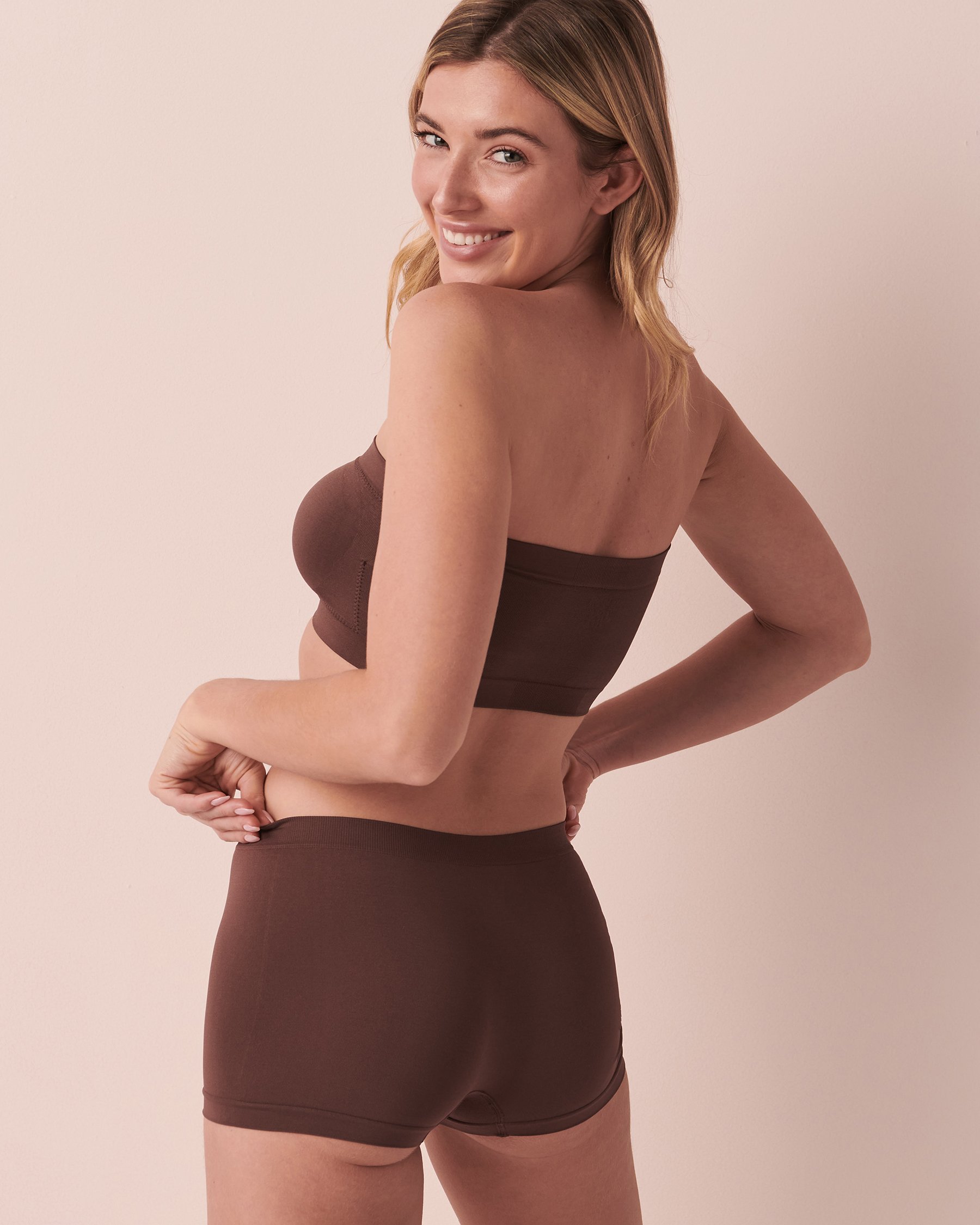 LA VIE EN ROSE Bandeau Seamless Bra Smooth coffee 10200277 - View2