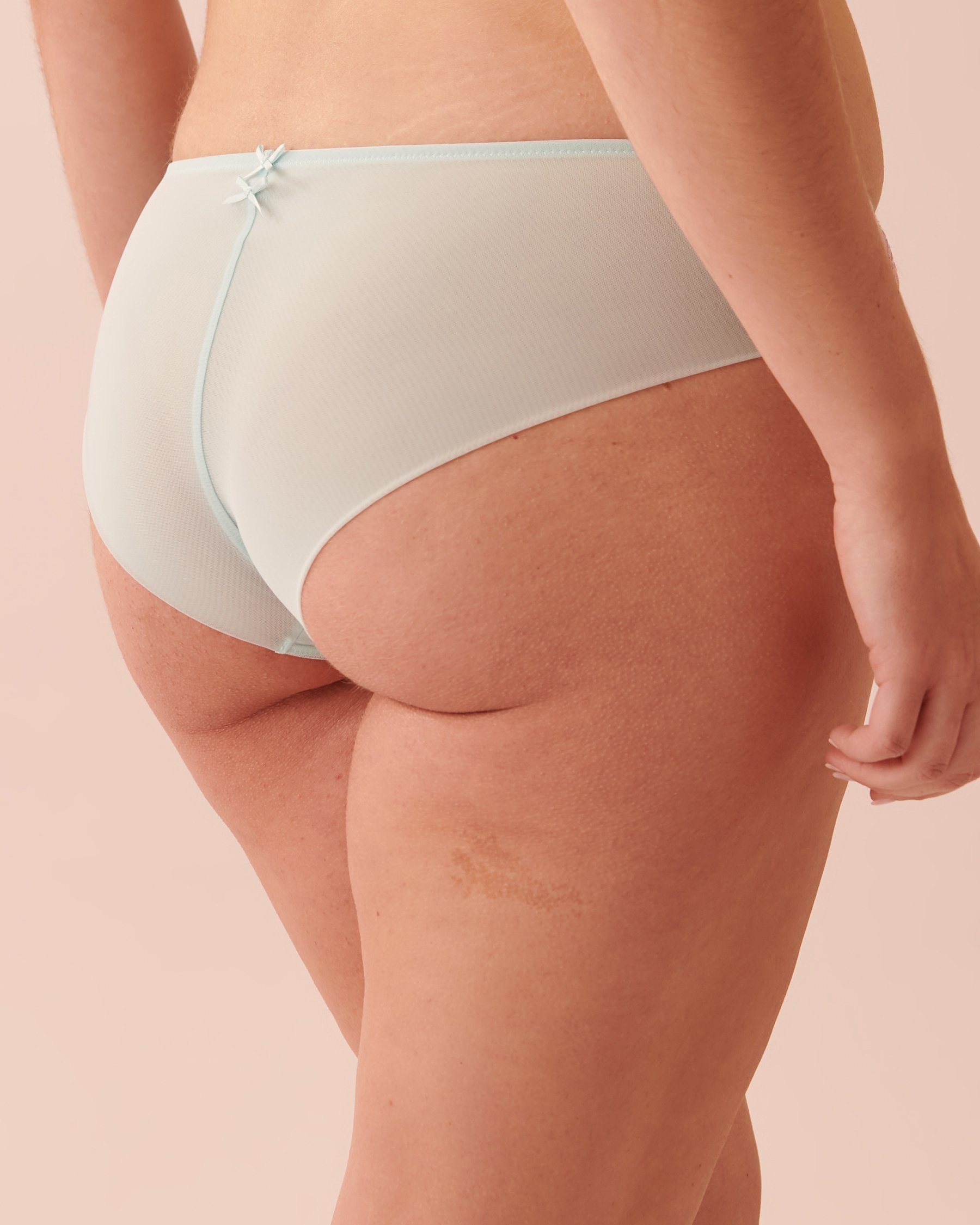 LA VIE EN ROSE Culotte cheeky résille brodée Fleurs brodées 20300214 - Voir7