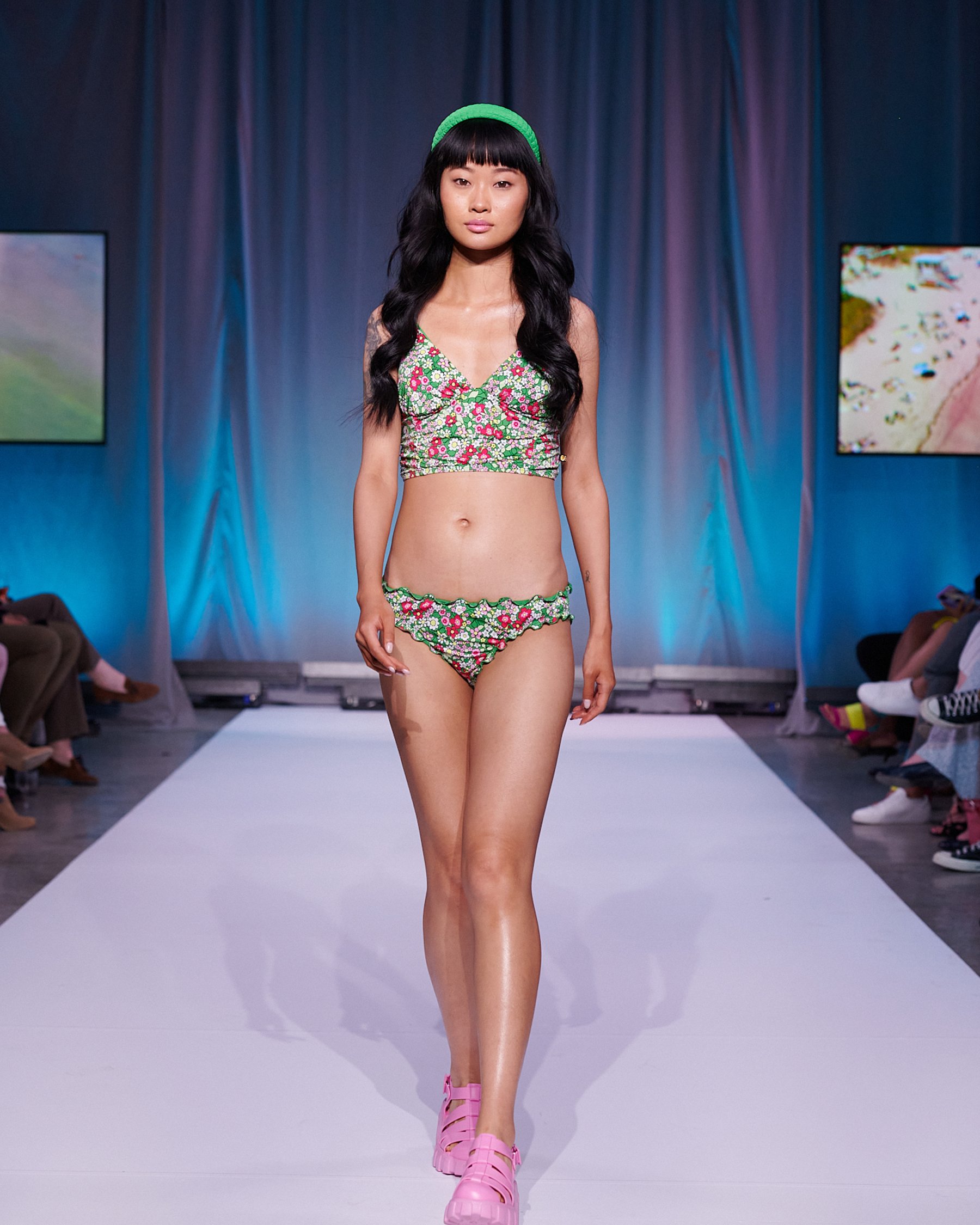 LA VIE EN ROSE AQUA DITSY BLOOMING Recycled Fibers Reversible Cheeky Bikini Bottom Ditsy blooming floral 70300456 - View8