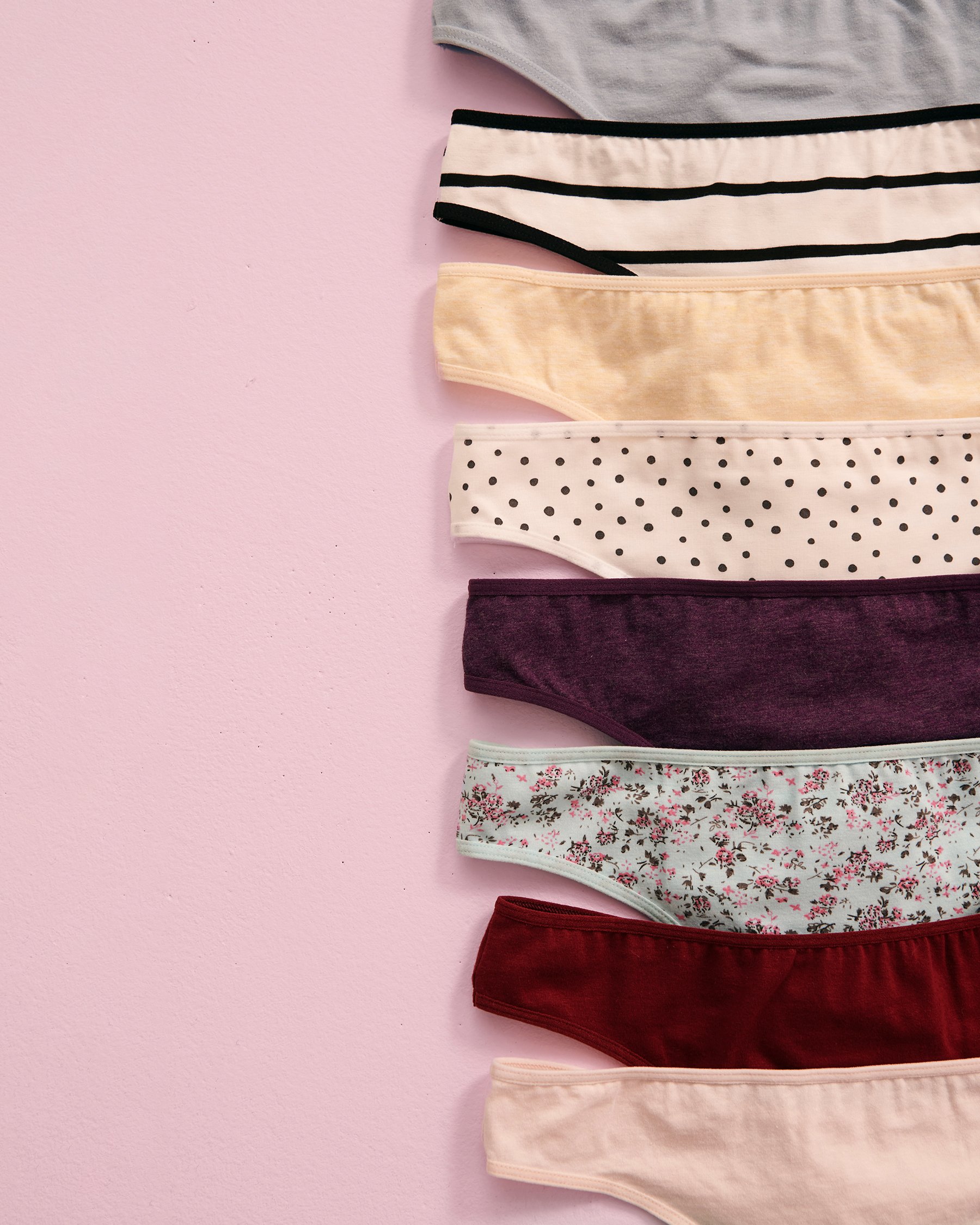 LA VIE EN ROSE 10-Pack Cotton Thong Panty Multicolor 20100320-10P - View2